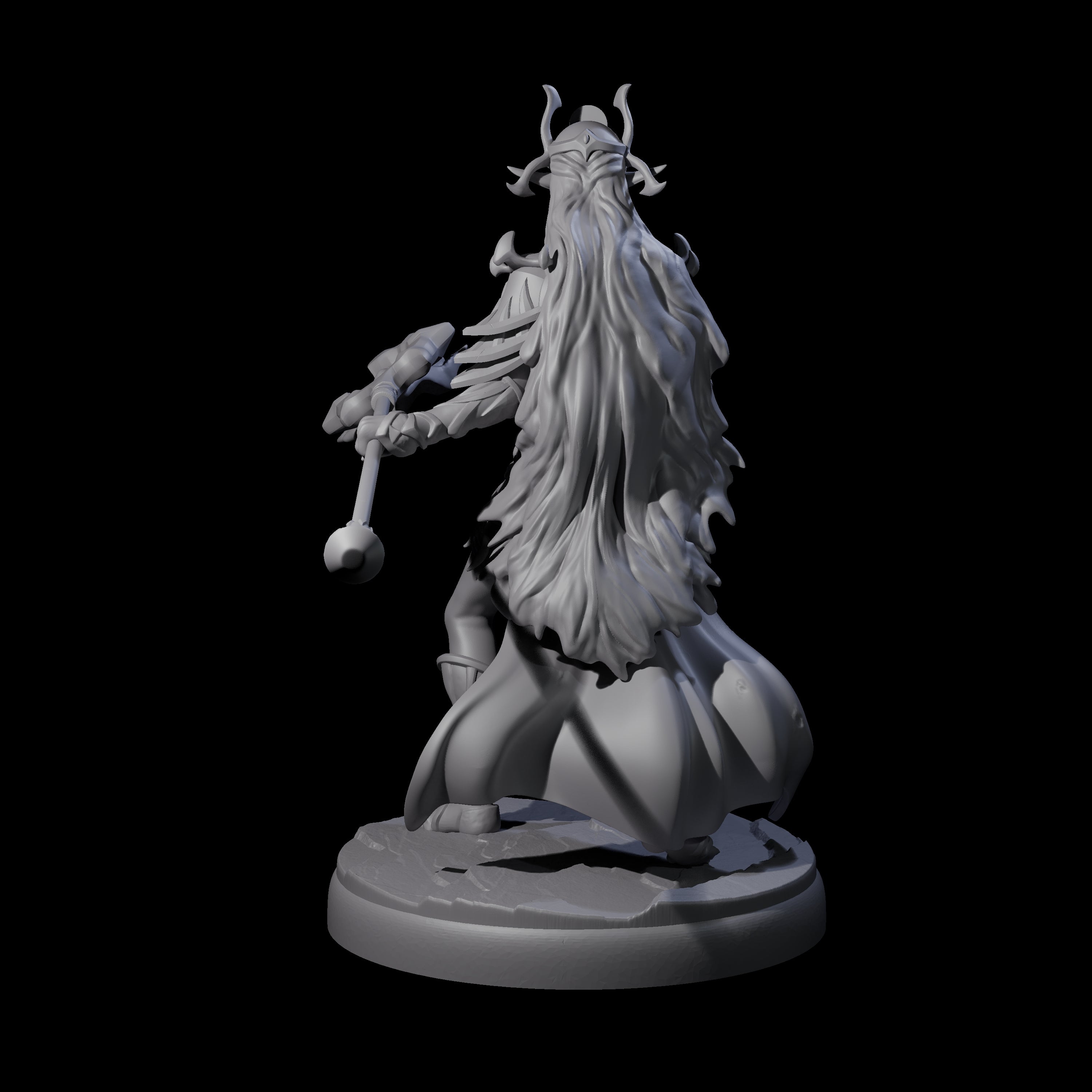 Pure Dark Elf Sorceress H Miniature for Dungeons and Dragons, Pathfinder or other TTRPGs