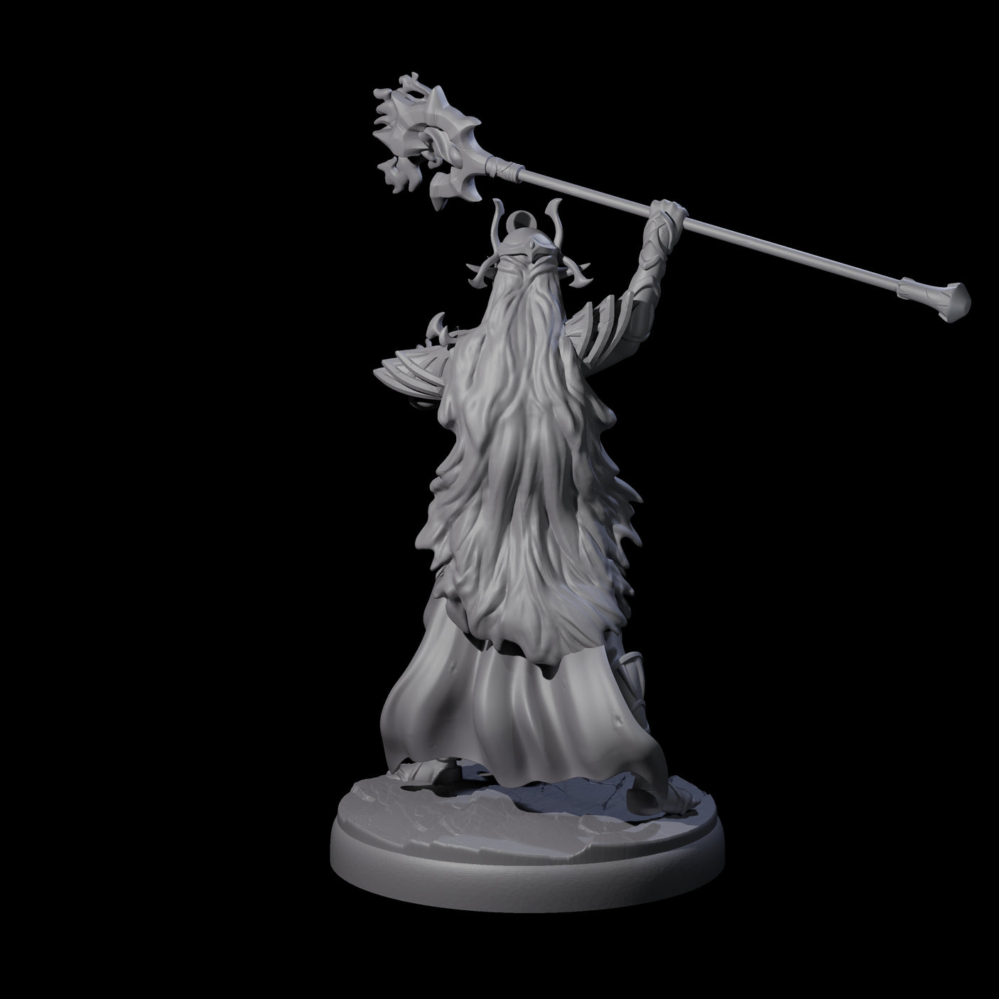 Pure Dark Elf Sorceress J Miniature for Dungeons and Dragons, Pathfinder or other TTRPGs