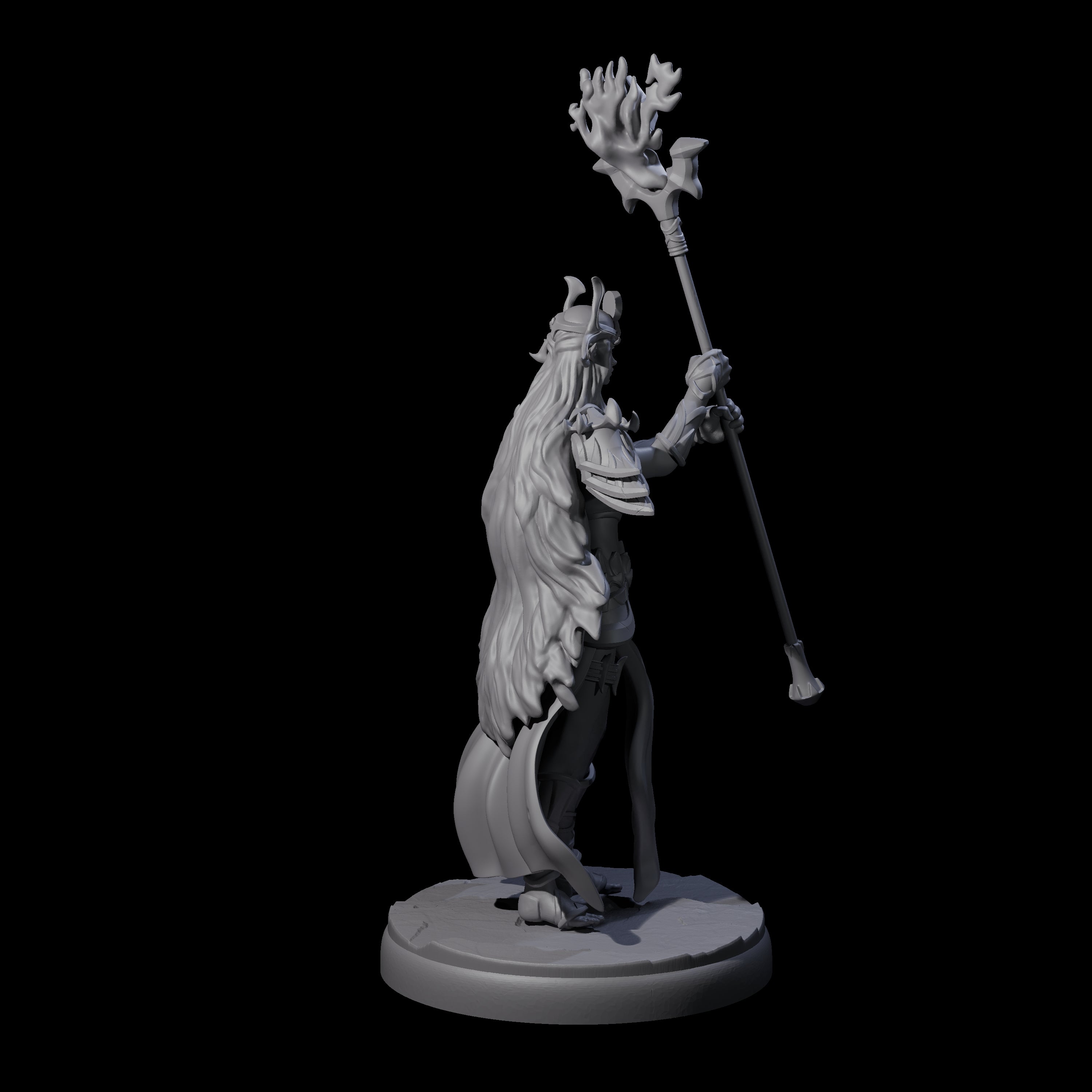 Pure Dark Elf Sorceress K Miniature for Dungeons and Dragons, Pathfinder or other TTRPGs