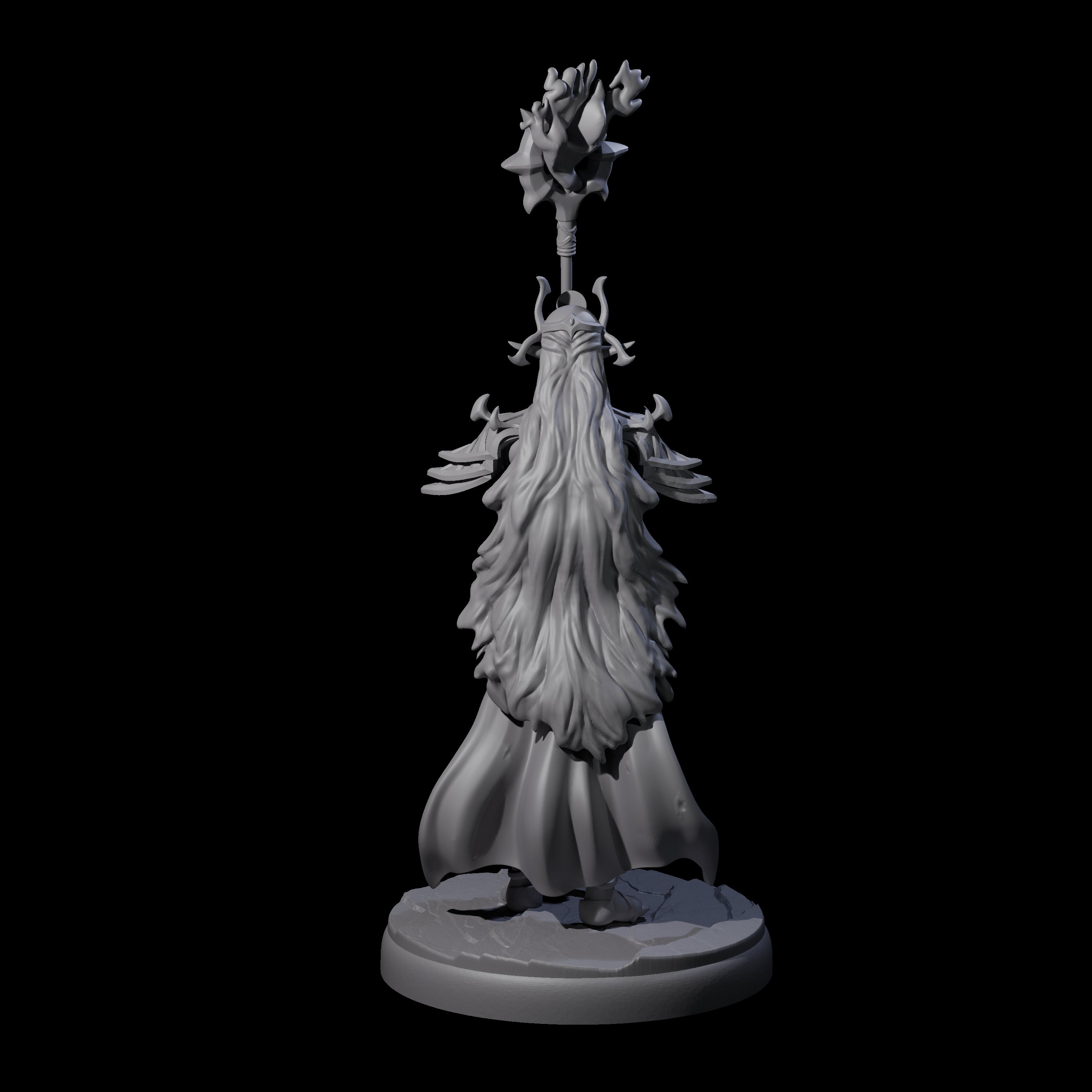 Pure Dark Elf Sorceress K Miniature for Dungeons and Dragons, Pathfinder or other TTRPGs