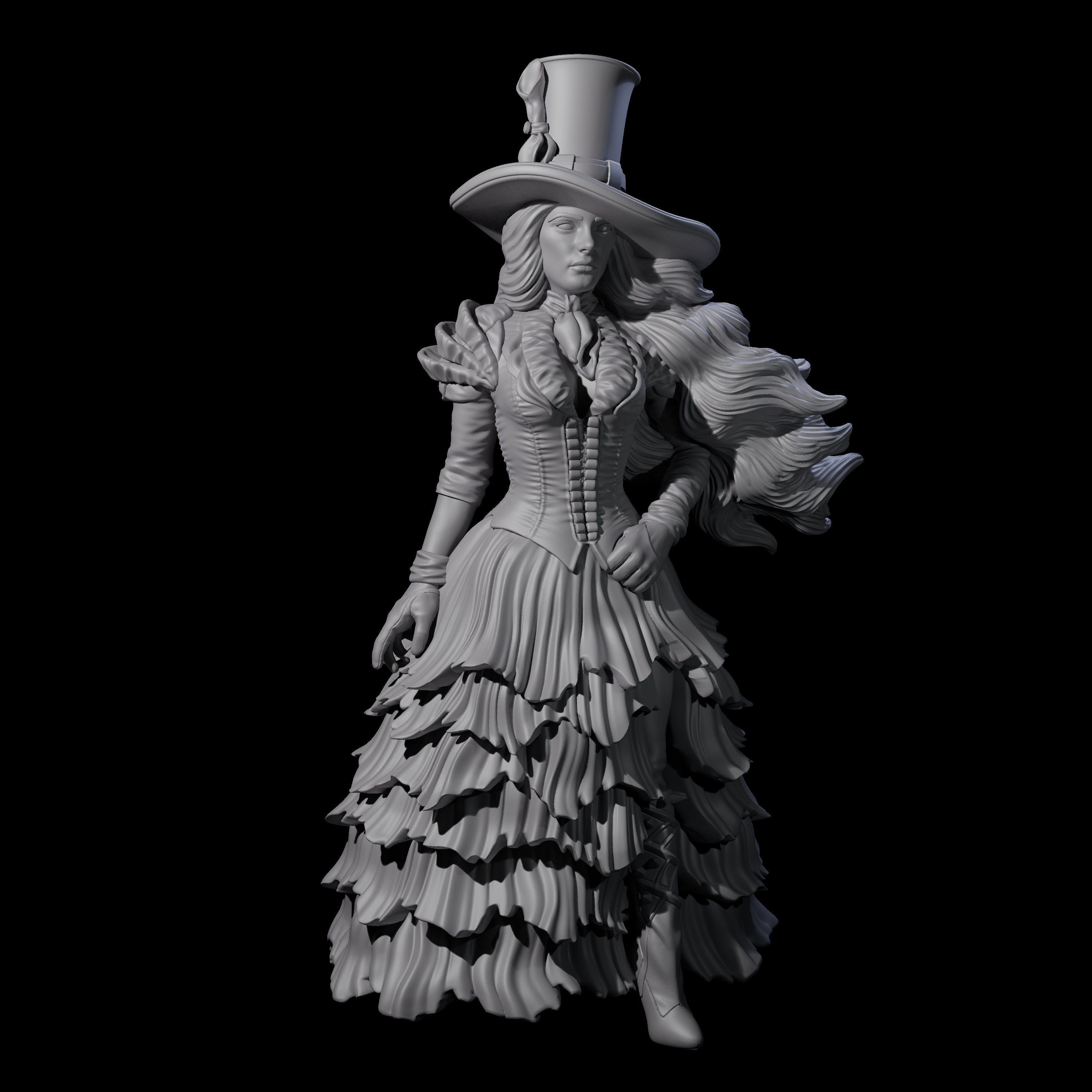 Purposeful Lady About Town Miniature for Dungeons and Dragons, Pathfinder or other TTRPGs