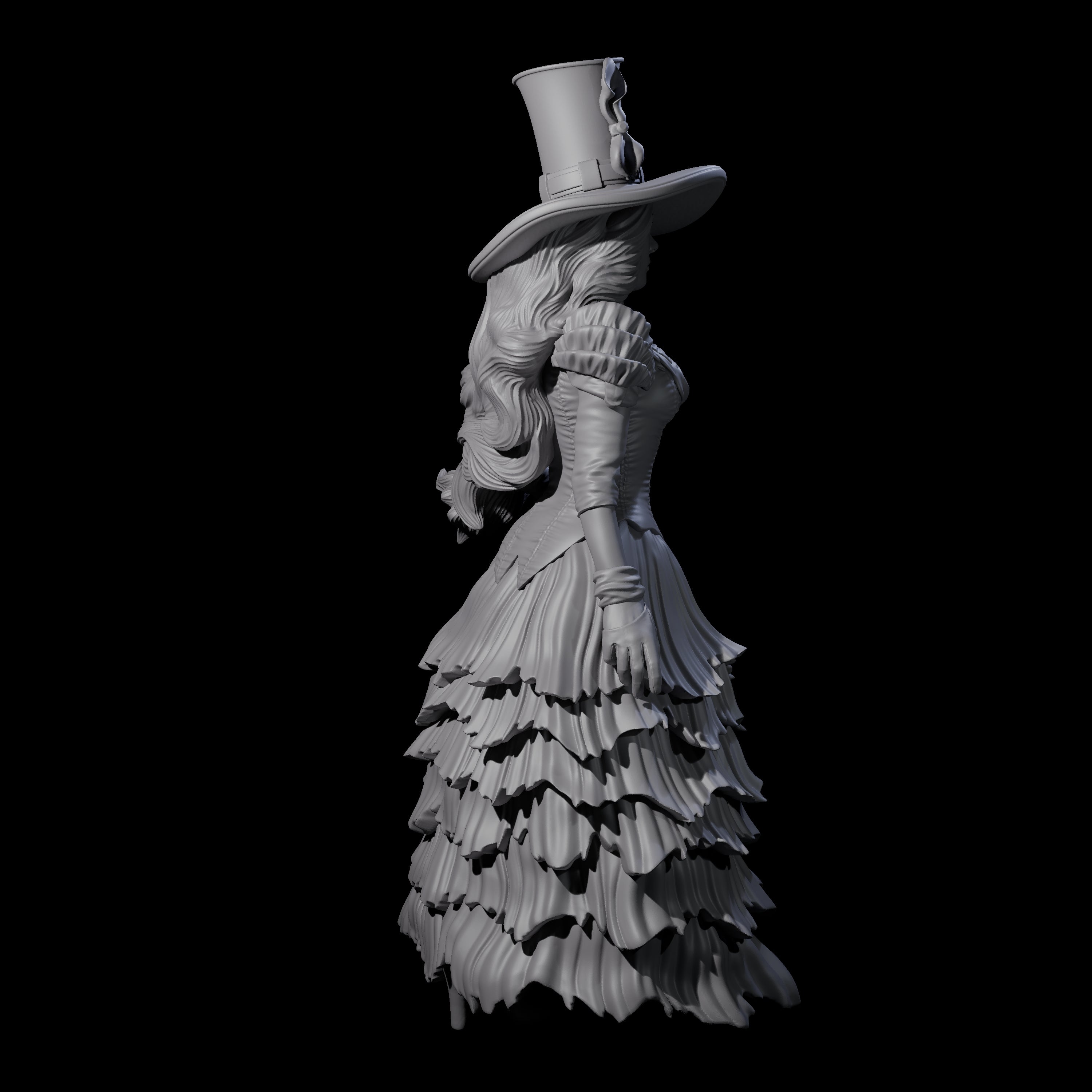 Purposeful Lady About Town Miniature for Dungeons and Dragons, Pathfinder or other TTRPGs