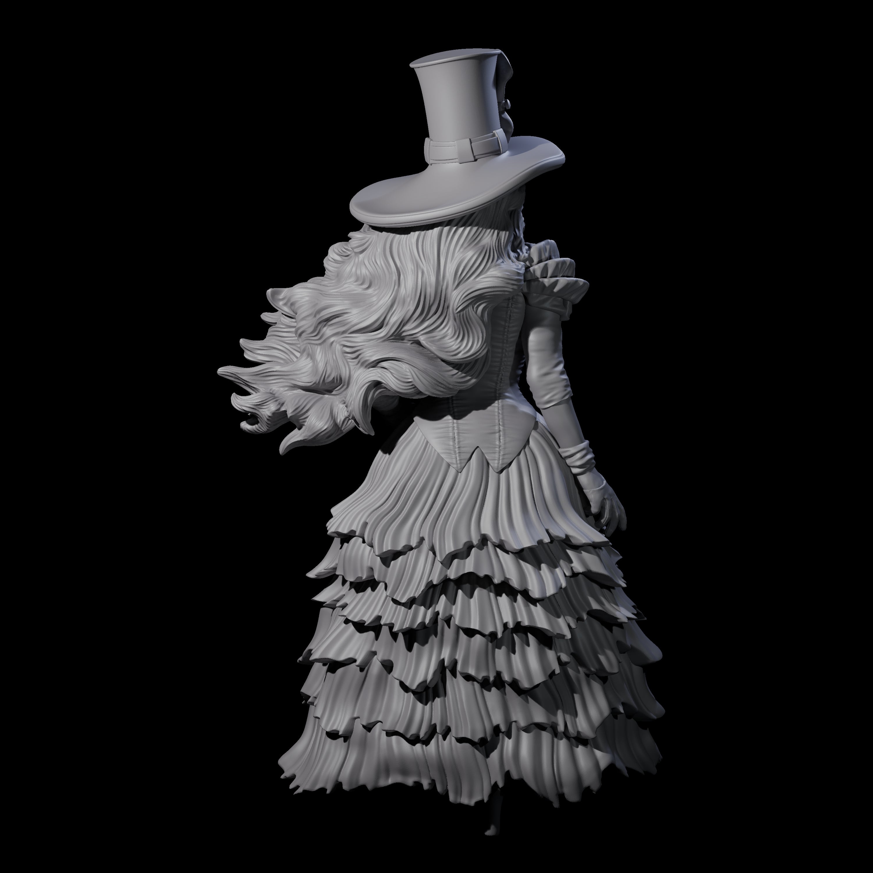 Purposeful Lady About Town Miniature for Dungeons and Dragons, Pathfinder or other TTRPGs