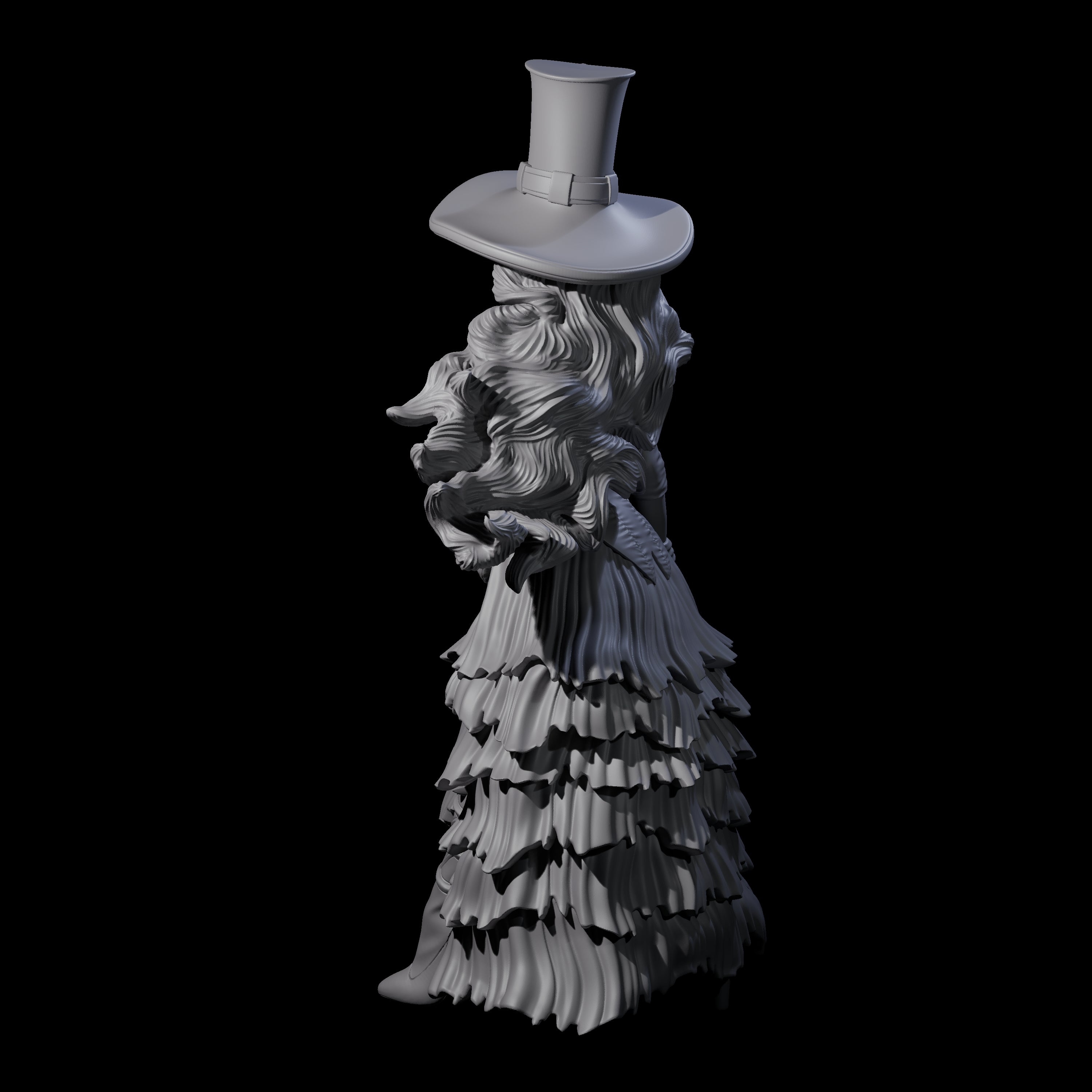 Purposeful Lady About Town Miniature for Dungeons and Dragons, Pathfinder or other TTRPGs