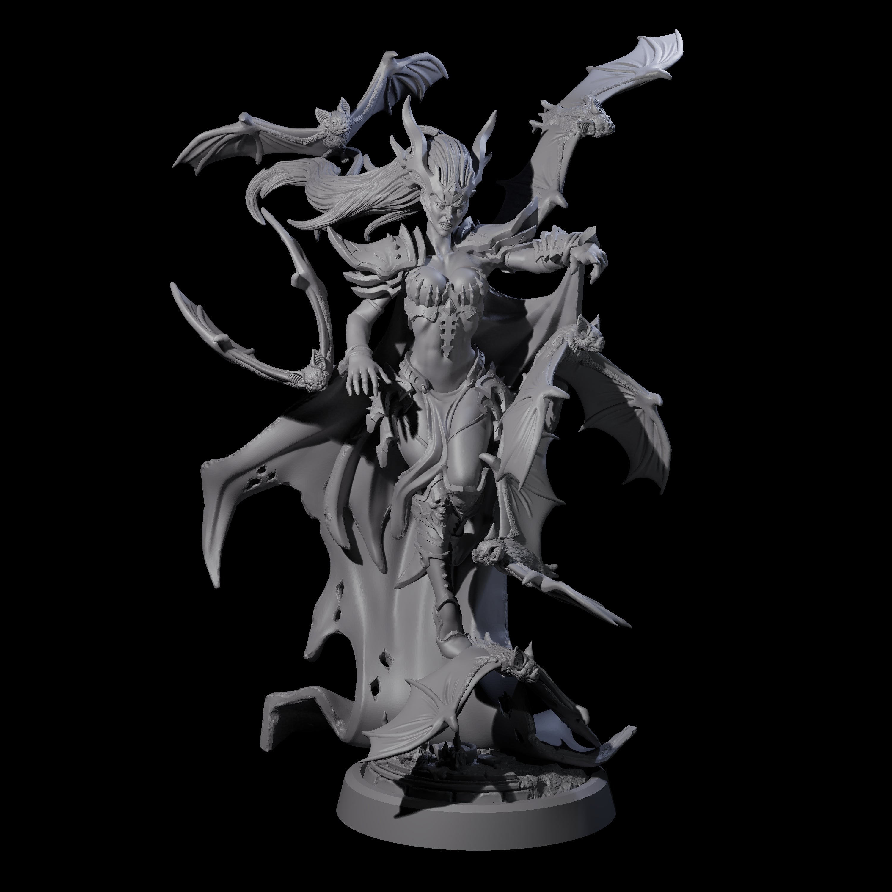 Queen of the Unholy Miniature for Dungeons and Dragons, Pathfinder or other TTRPGs