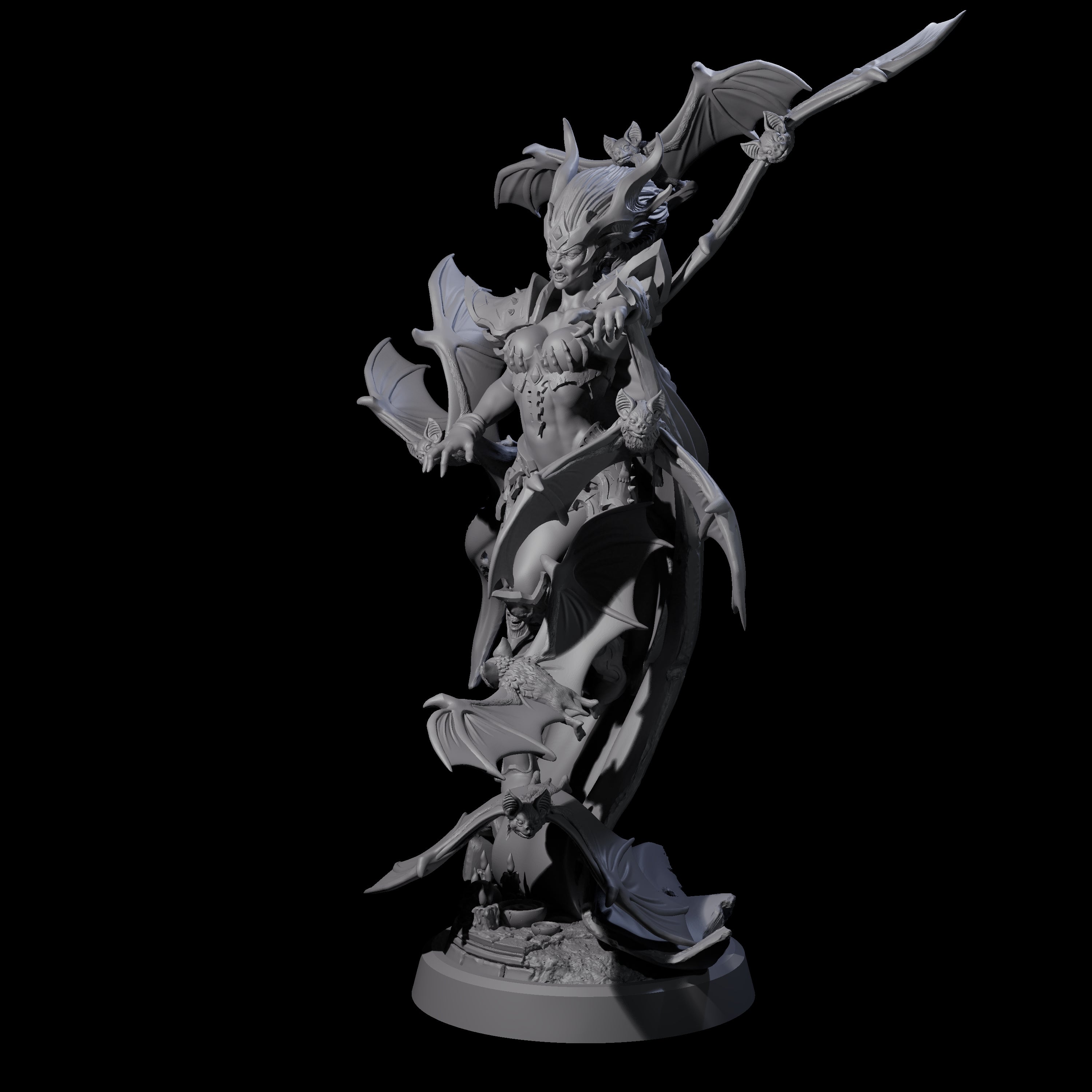 Queen of the Unholy Miniature for Dungeons and Dragons, Pathfinder or other TTRPGs
