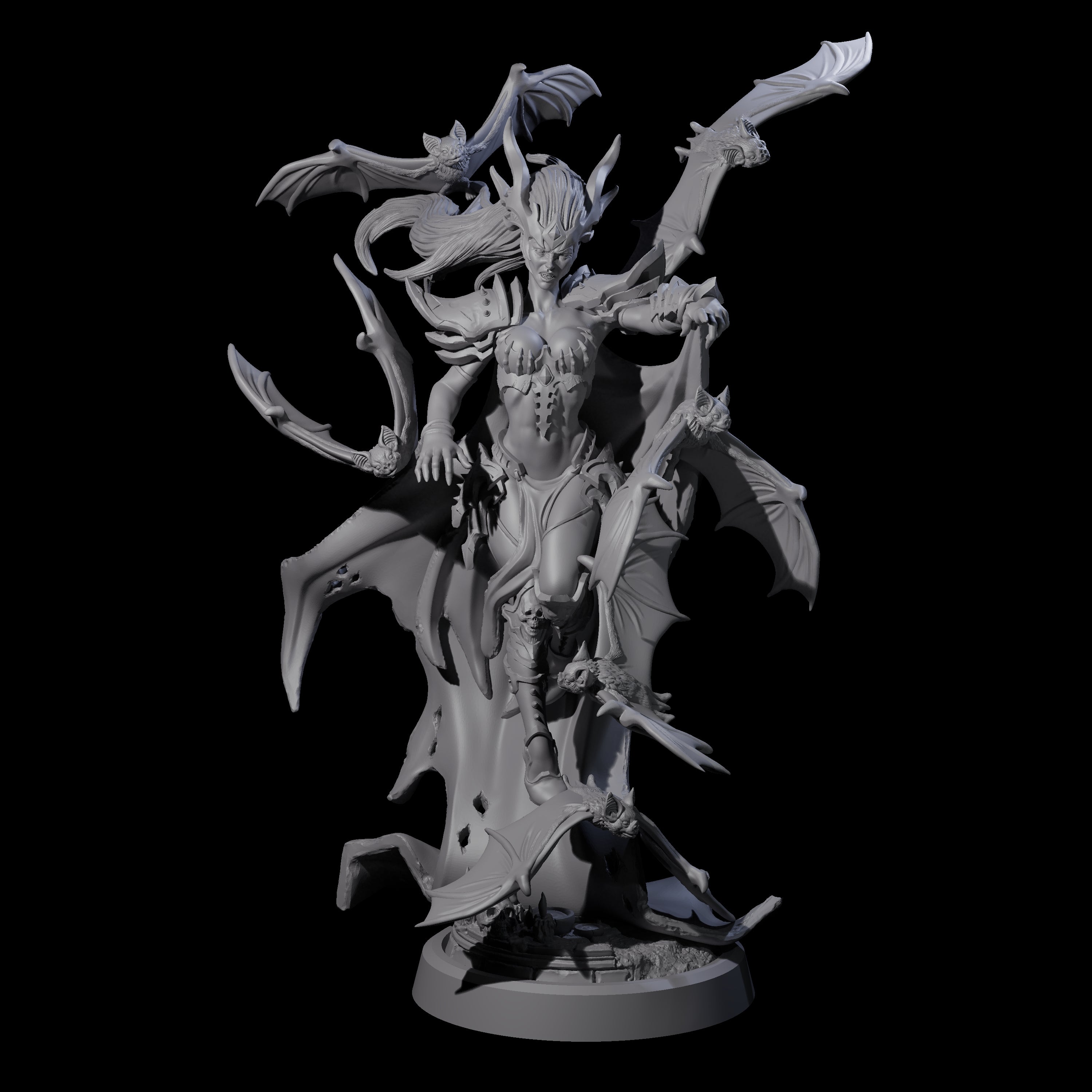 Queen of the Unholy Miniature for Dungeons and Dragons, Pathfinder or other TTRPGs