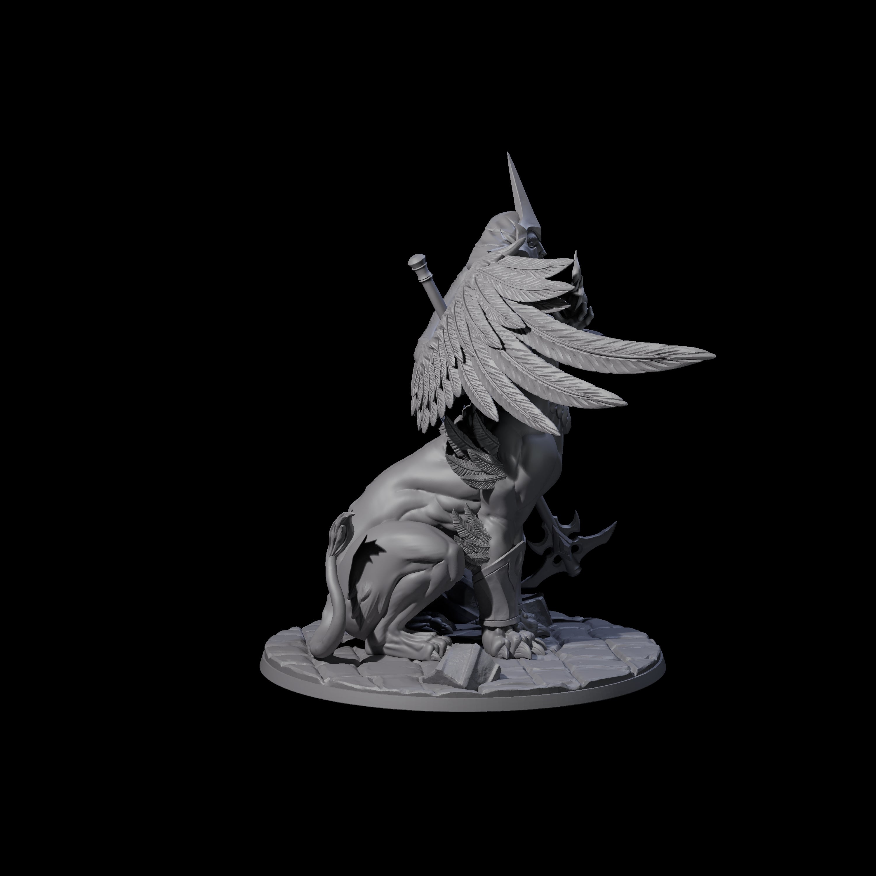 Questioning Sphinx Miniature for Dungeons and Dragons, Pathfinder or other TTRPGs