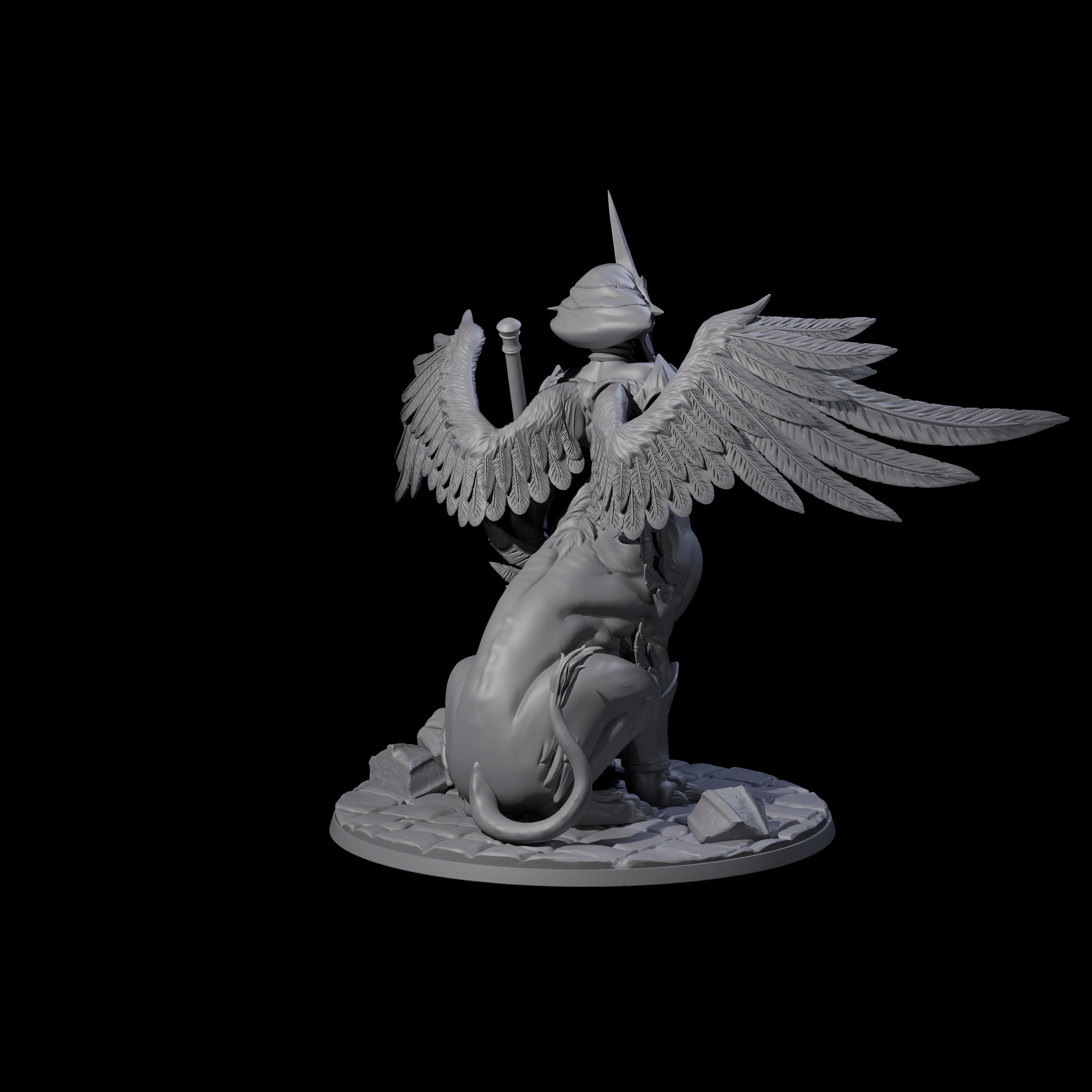 Questioning Sphinx Miniature for Dungeons and Dragons, Pathfinder or other TTRPGs