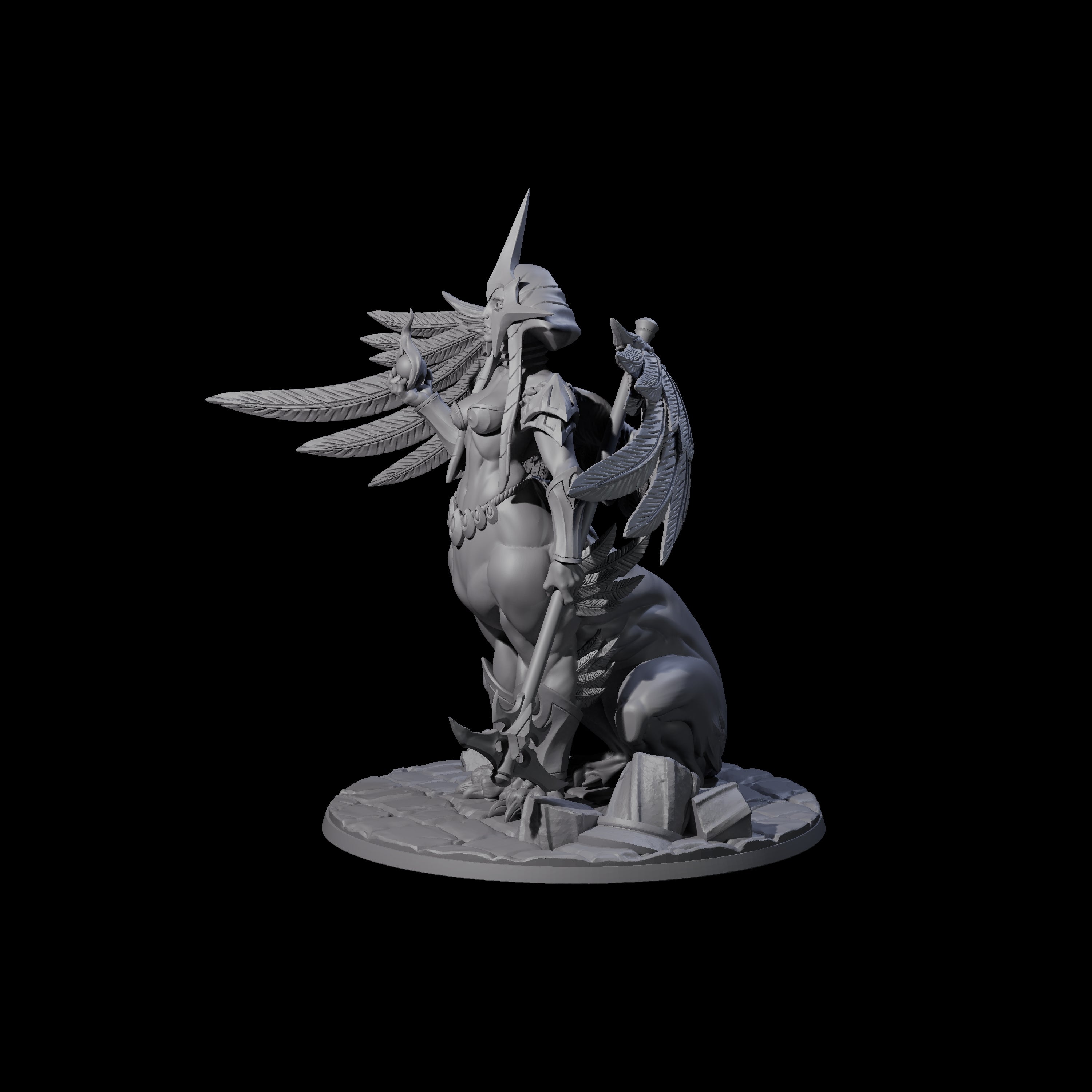 Questioning Sphinx Miniature for Dungeons and Dragons, Pathfinder or other TTRPGs