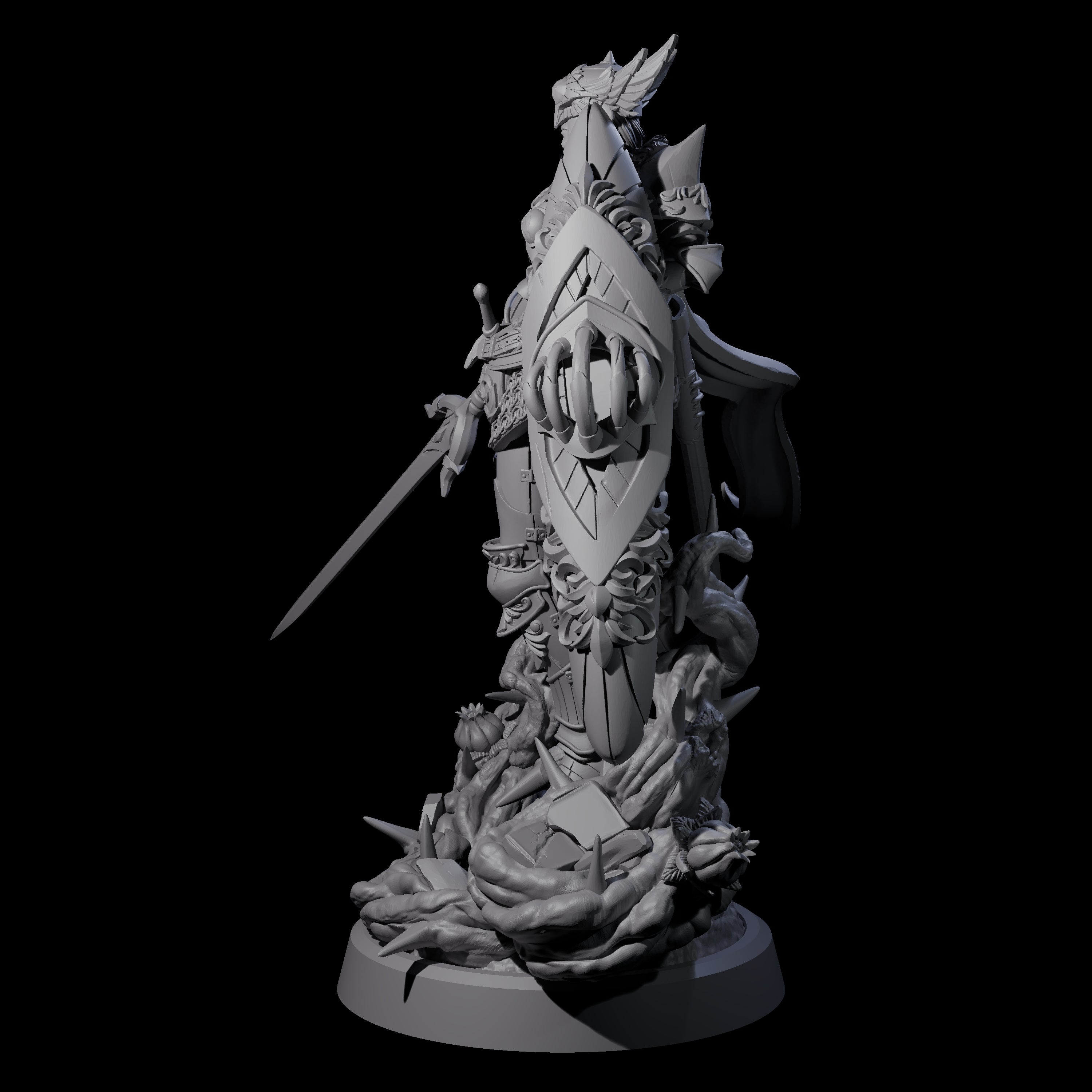 Radiant Swordmaster Miniature for Dungeons and Dragons, Pathfinder or other TTRPGs