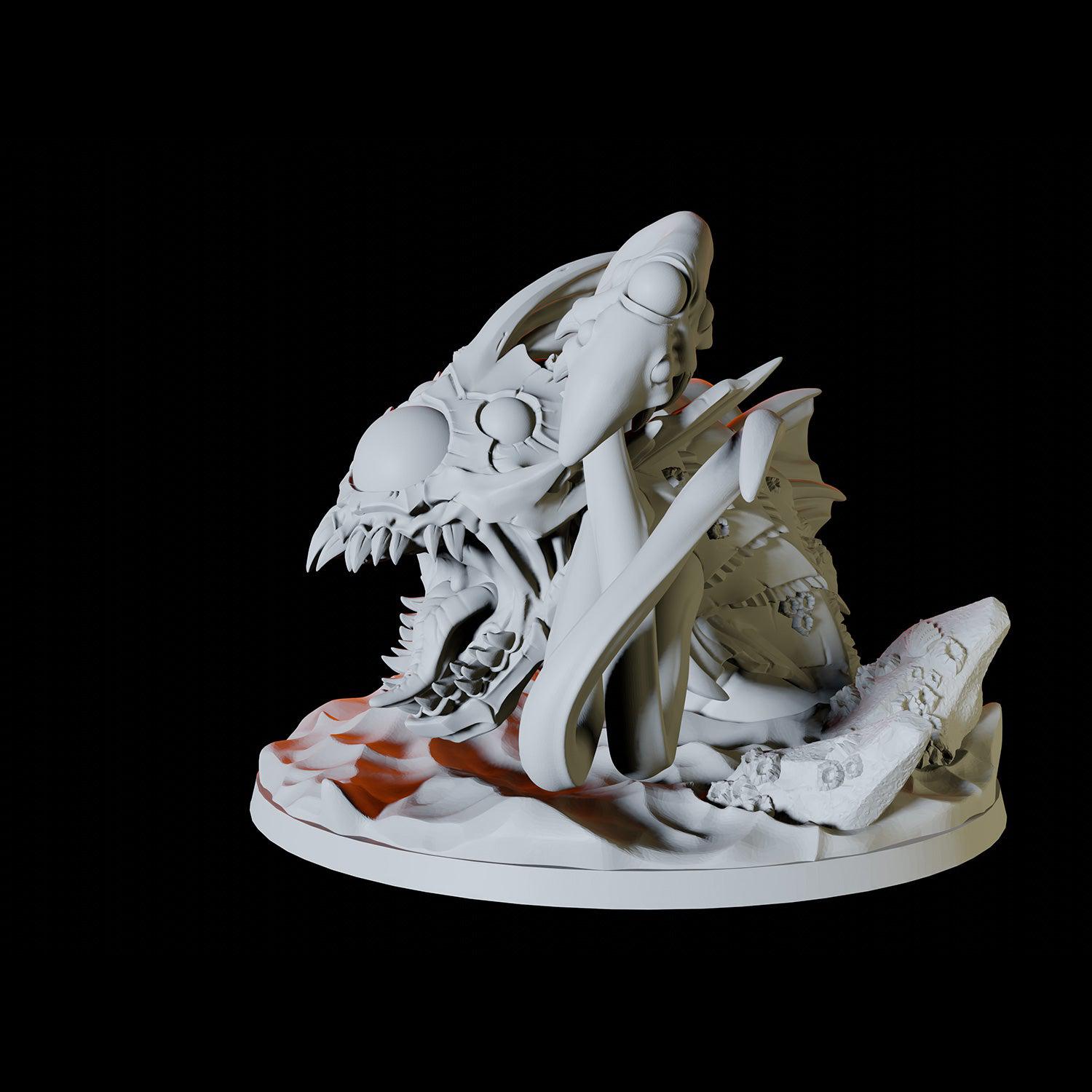 Raging Aboleth Miniature for Dungeons and Dragons, Pathfinder or other TTRPGs