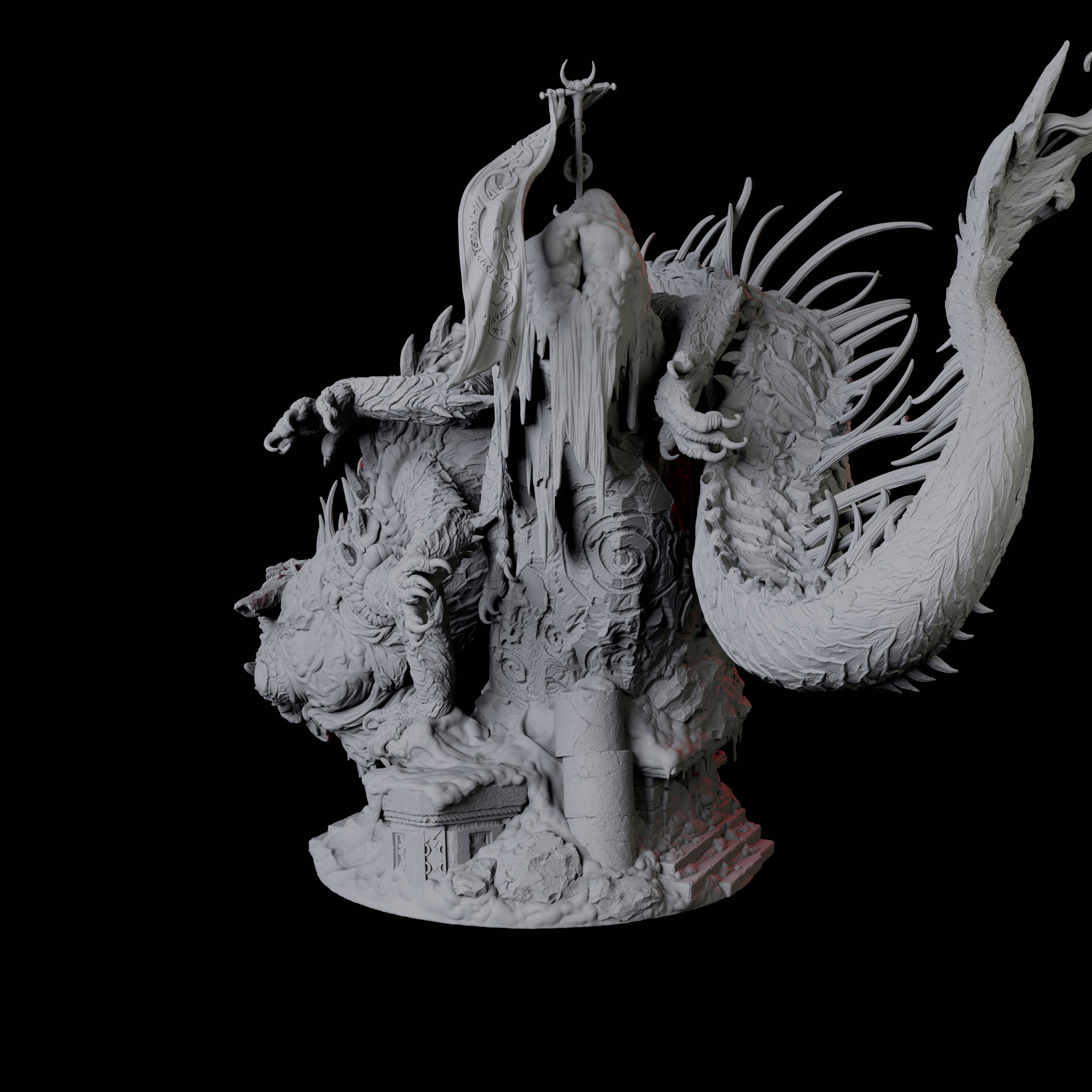 Raging Behir Miniature for Dungeons and Dragons, Pathfinder or other TTRPGs