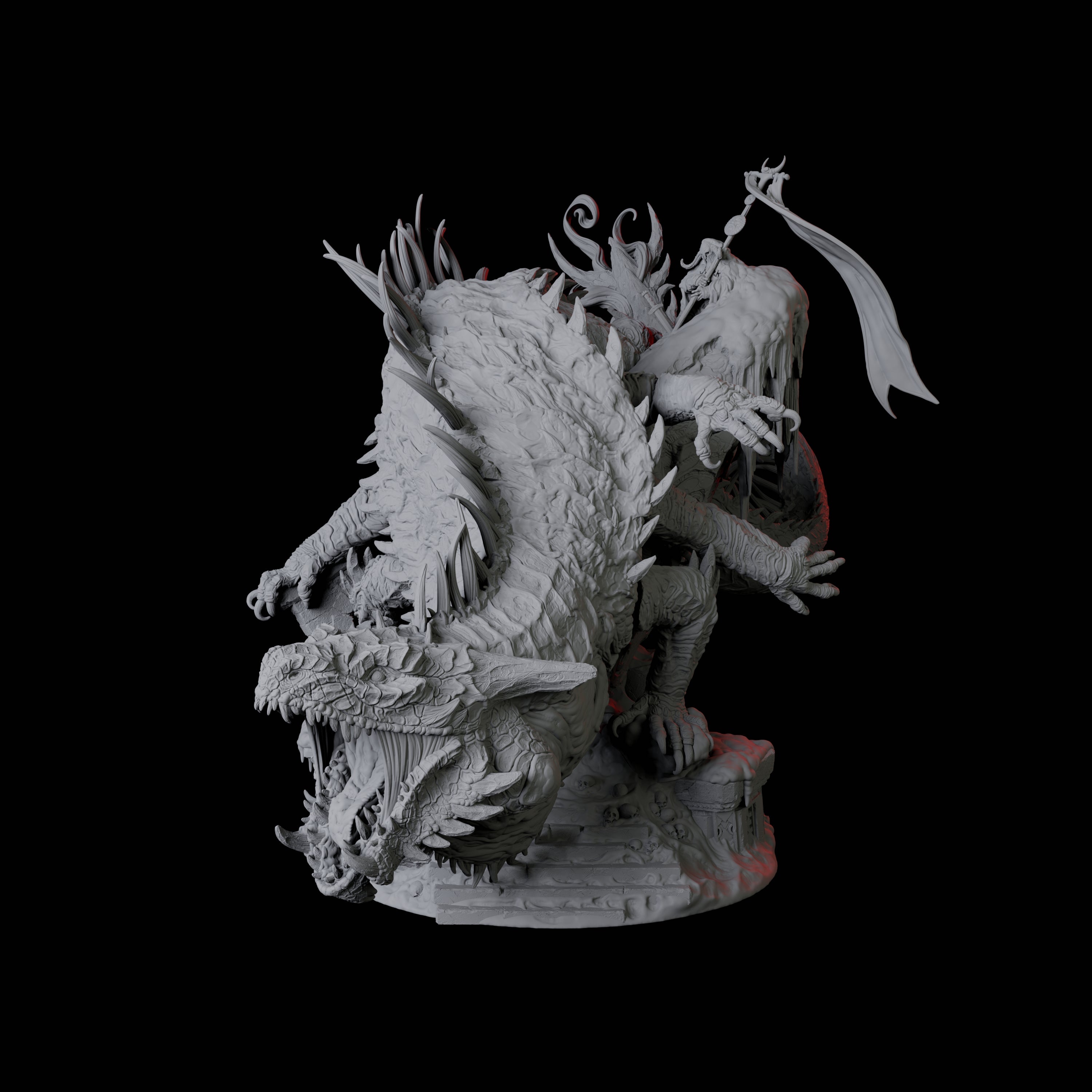 Raging Behir Miniature for Dungeons and Dragons, Pathfinder or other TTRPGs