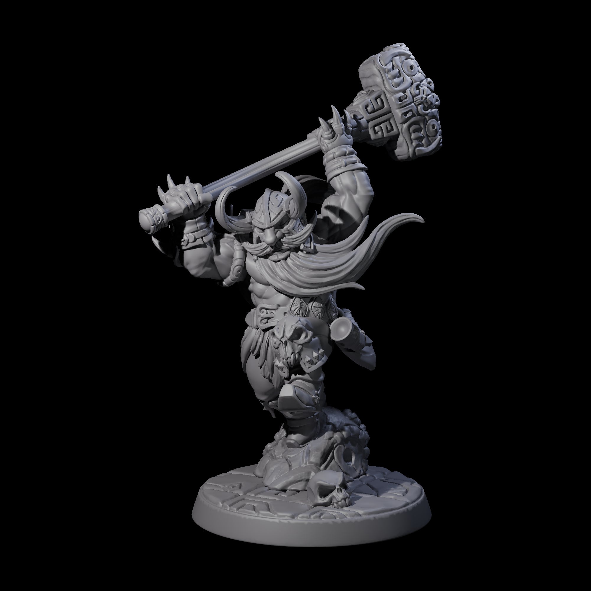 Raging Berserker Dwarf A Miniature for Dungeons and Dragons, Pathfinder or other TTRPGs