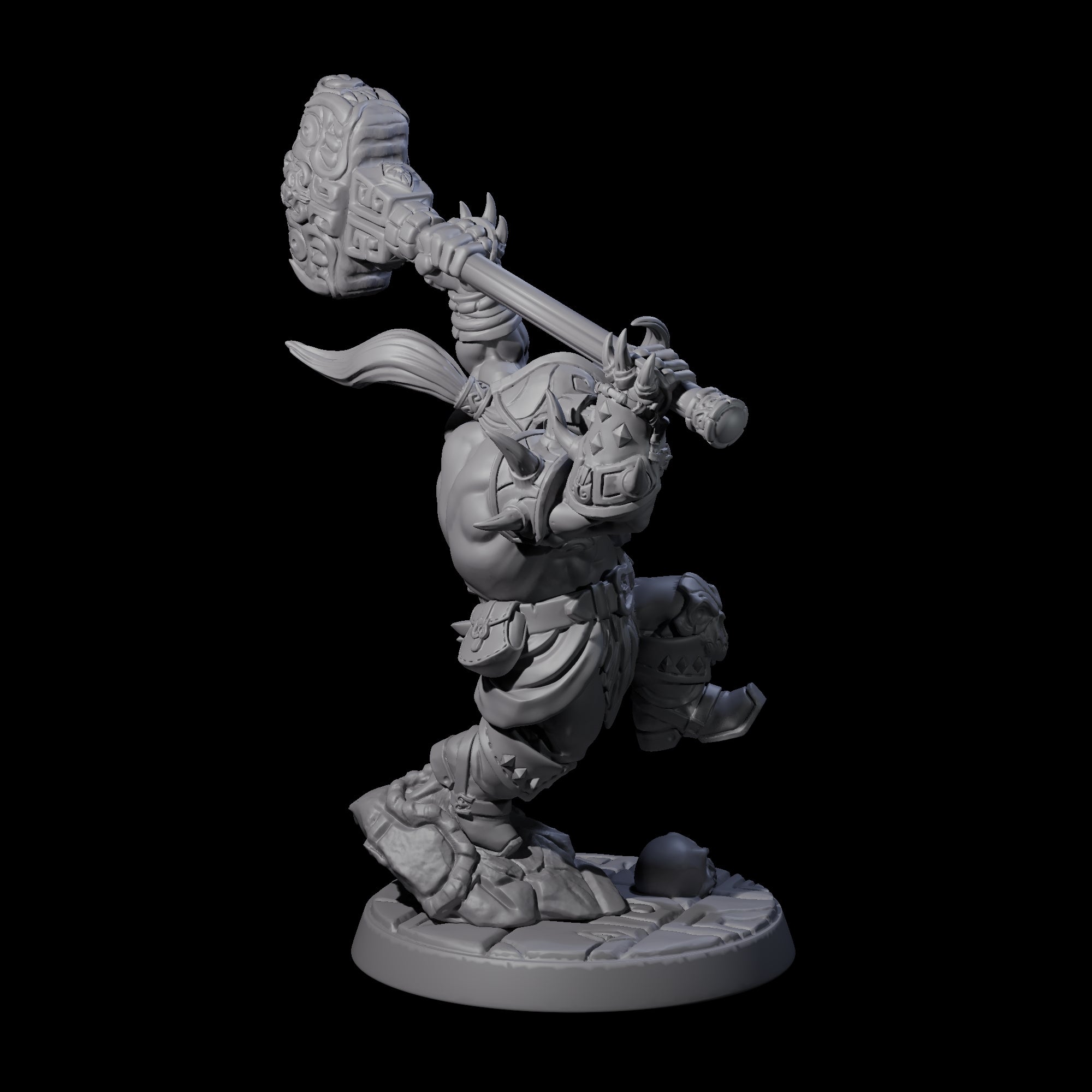 Raging Berserker Dwarf A Miniature for Dungeons and Dragons, Pathfinder or other TTRPGs