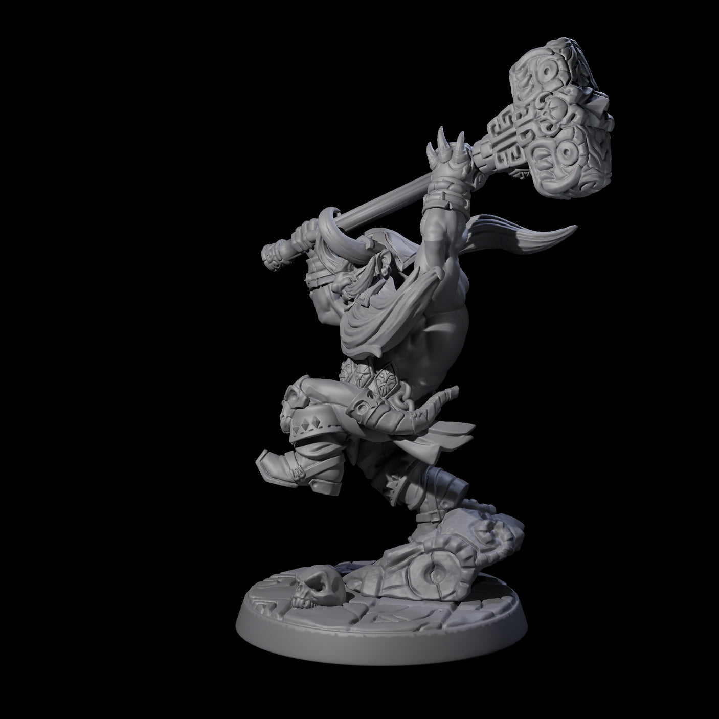 Raging Berserker Dwarf A Miniature for Dungeons and Dragons, Pathfinder or other TTRPGs