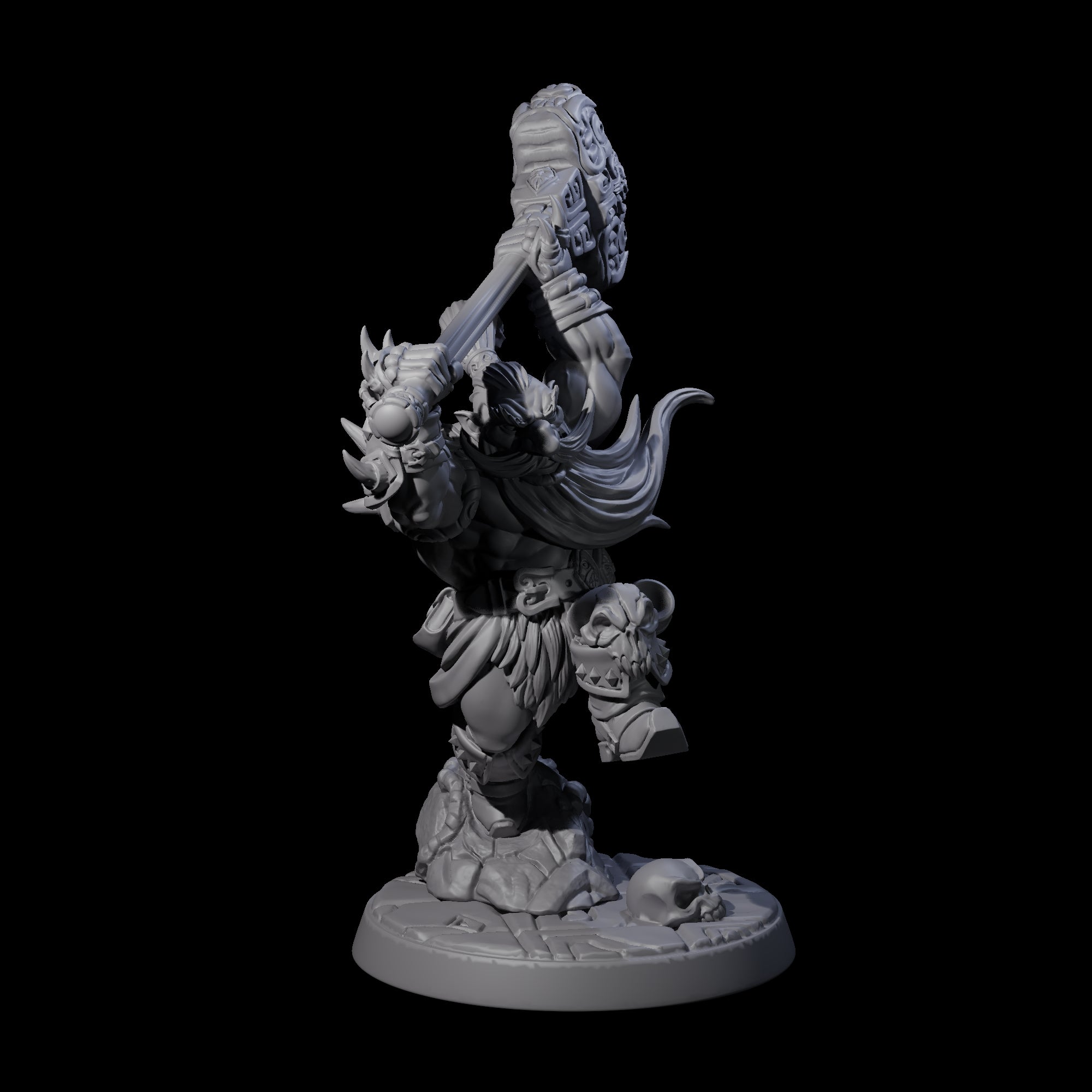 Raging Berserker Dwarf A Miniature for Dungeons and Dragons, Pathfinder or other TTRPGs