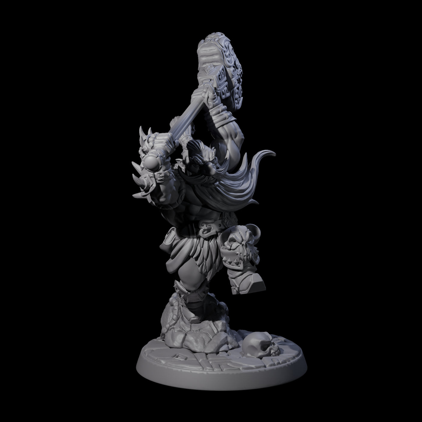 Raging Berserker Dwarf A Miniature for Dungeons and Dragons, Pathfinder or other TTRPGs