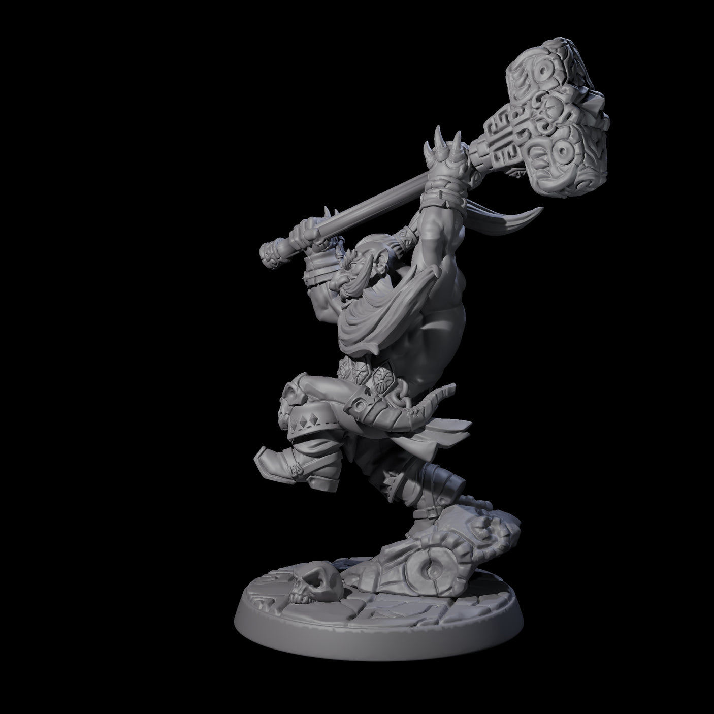 Raging Berserker Dwarf A Miniature for Dungeons and Dragons, Pathfinder or other TTRPGs