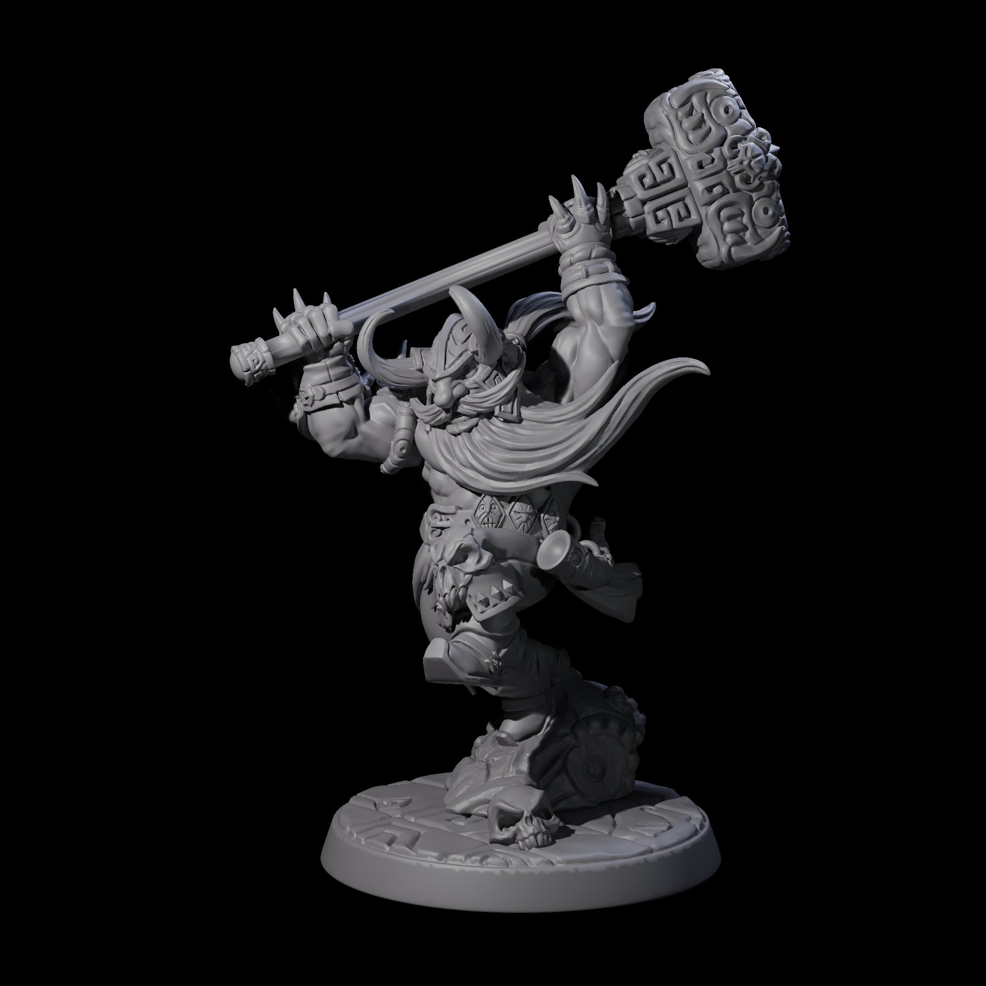 Raging Berserker Dwarf A Miniature for Dungeons and Dragons, Pathfinder or other TTRPGs