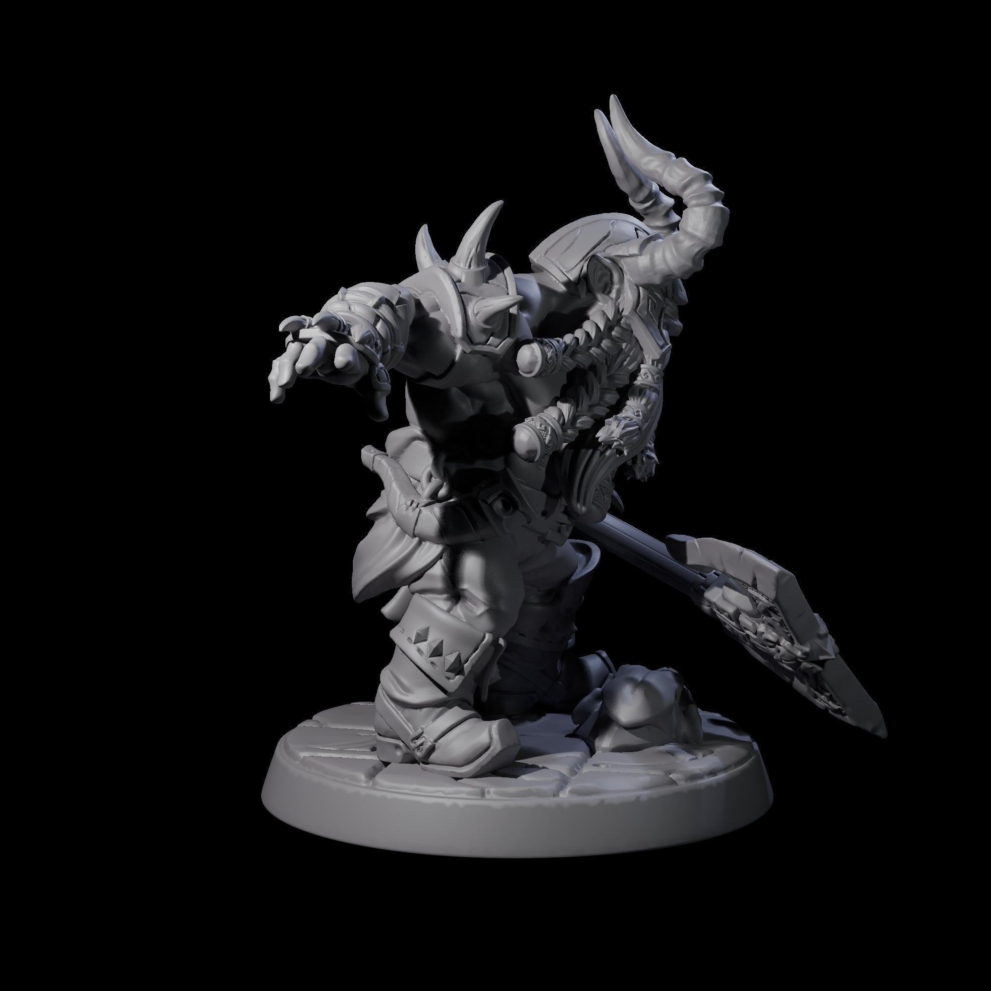 Raging Berserker Dwarf C Miniature for Dungeons and Dragons, Pathfinder or other TTRPGs