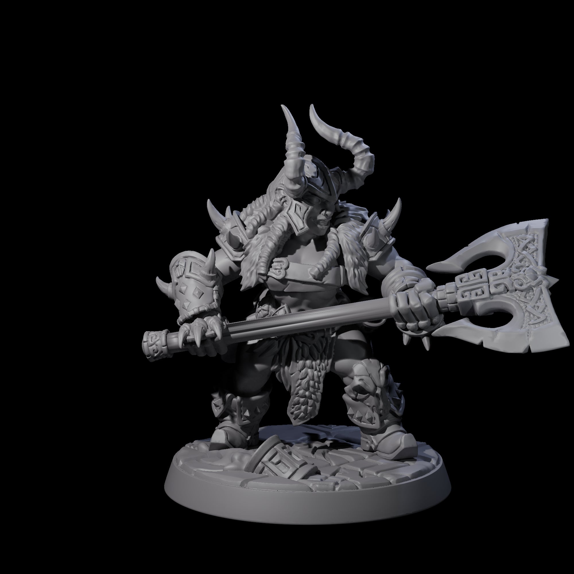 Raging Berserker Dwarf D Miniature for Dungeons and Dragons, Pathfinder or other TTRPGs