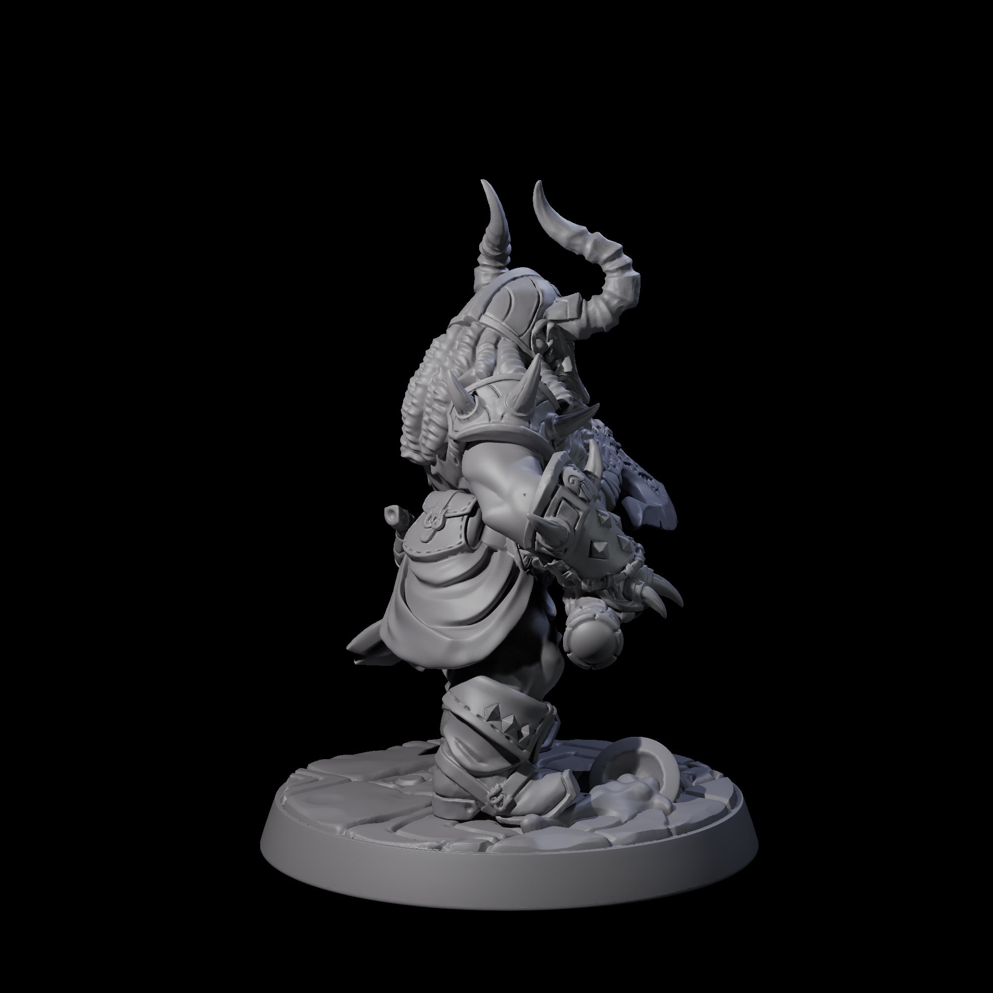 Raging Berserker Dwarf D Miniature for Dungeons and Dragons, Pathfinder or other TTRPGs
