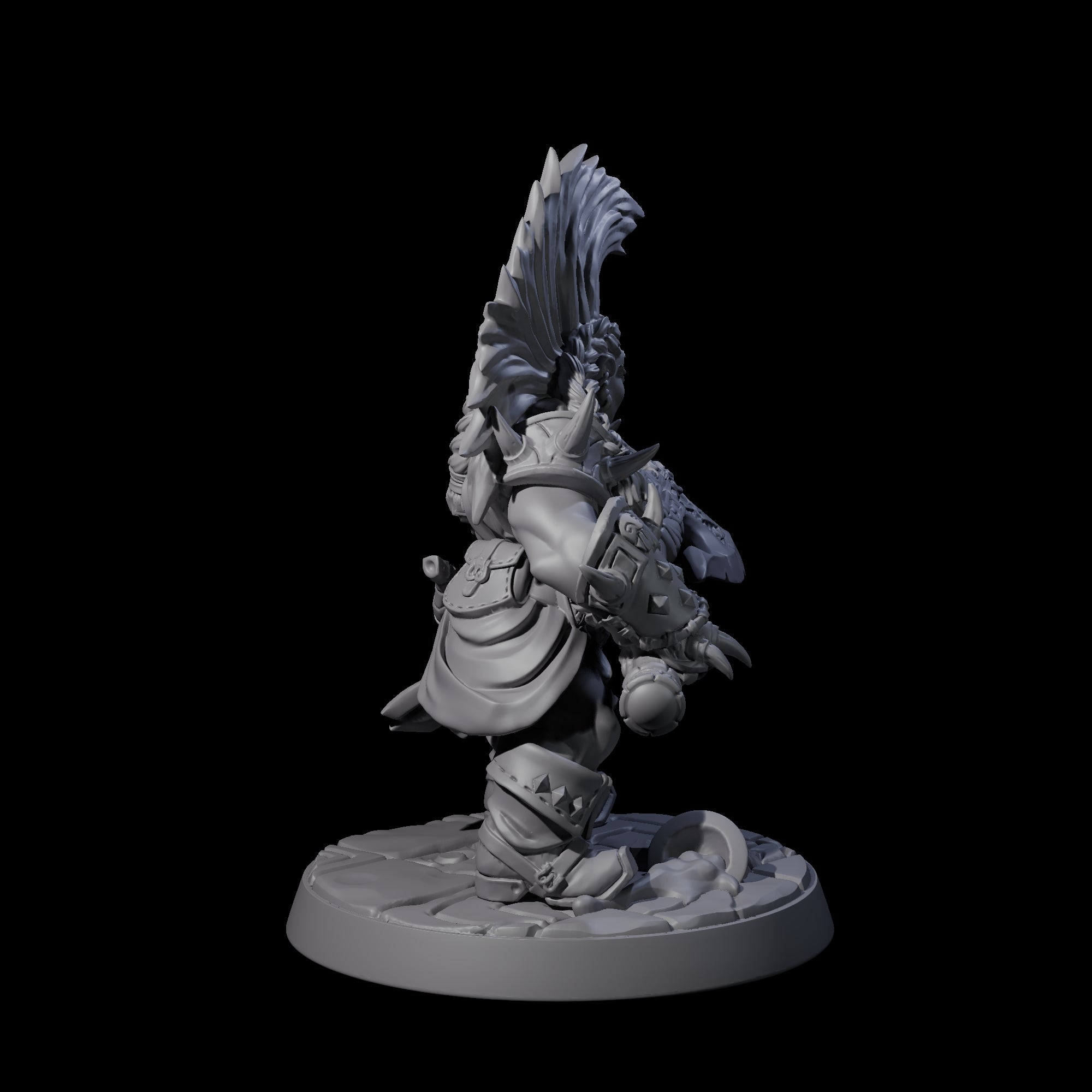 Raging Berserker Dwarf D Miniature for Dungeons and Dragons, Pathfinder or other TTRPGs