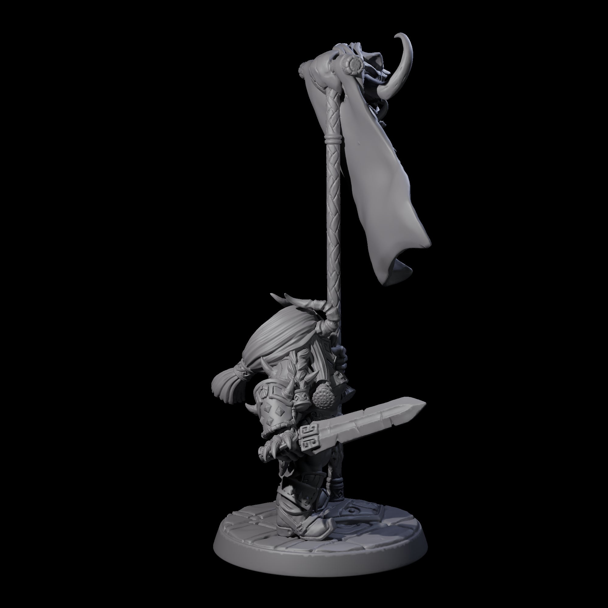 Raging Berserker Dwarf E Miniature for Dungeons and Dragons, Pathfinder or other TTRPGs