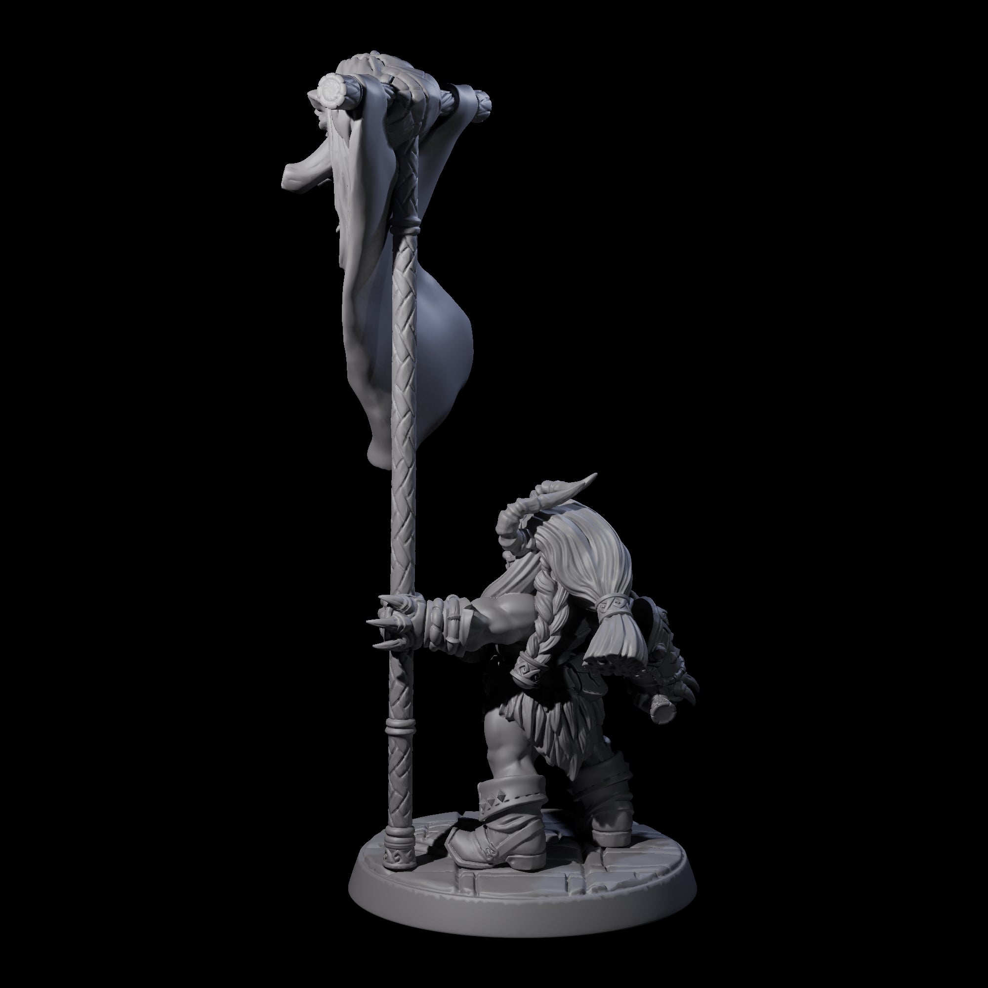 Raging Berserker Dwarf E Miniature for Dungeons and Dragons, Pathfinder or other TTRPGs