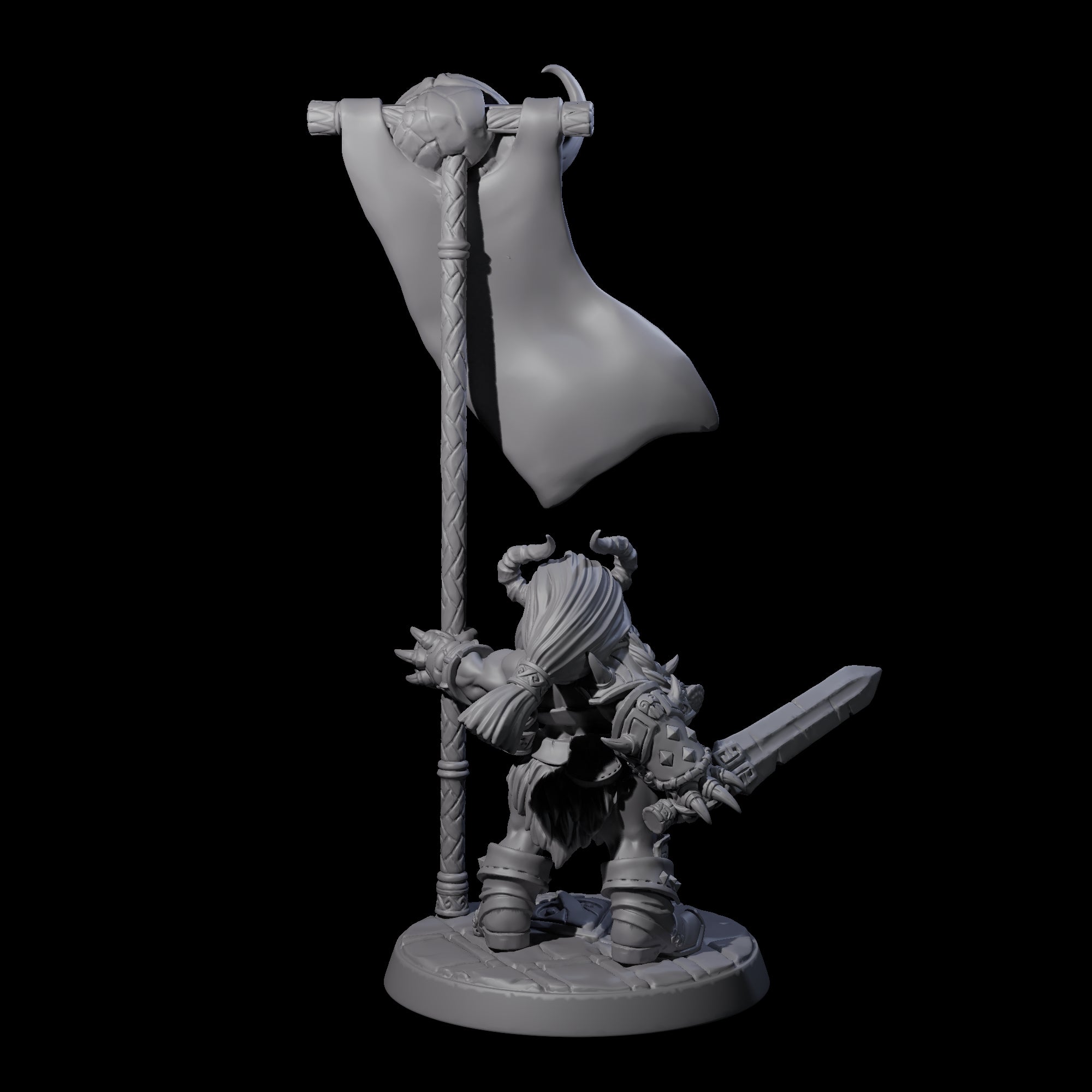Raging Berserker Dwarf E Miniature for Dungeons and Dragons, Pathfinder or other TTRPGs