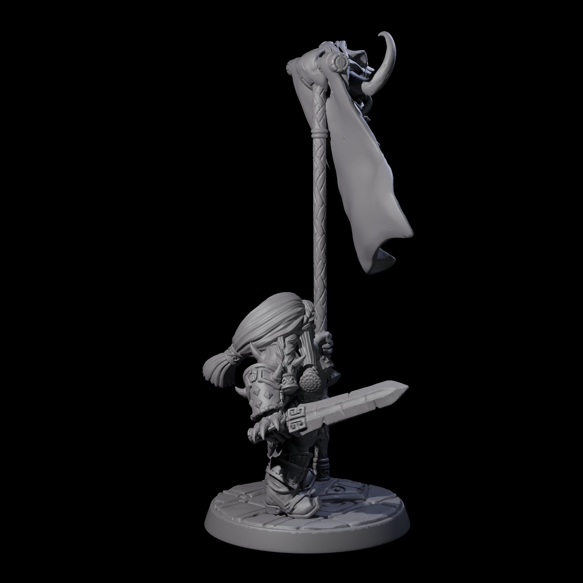 Raging Berserker Dwarf E Miniature for Dungeons and Dragons, Pathfinder or other TTRPGs