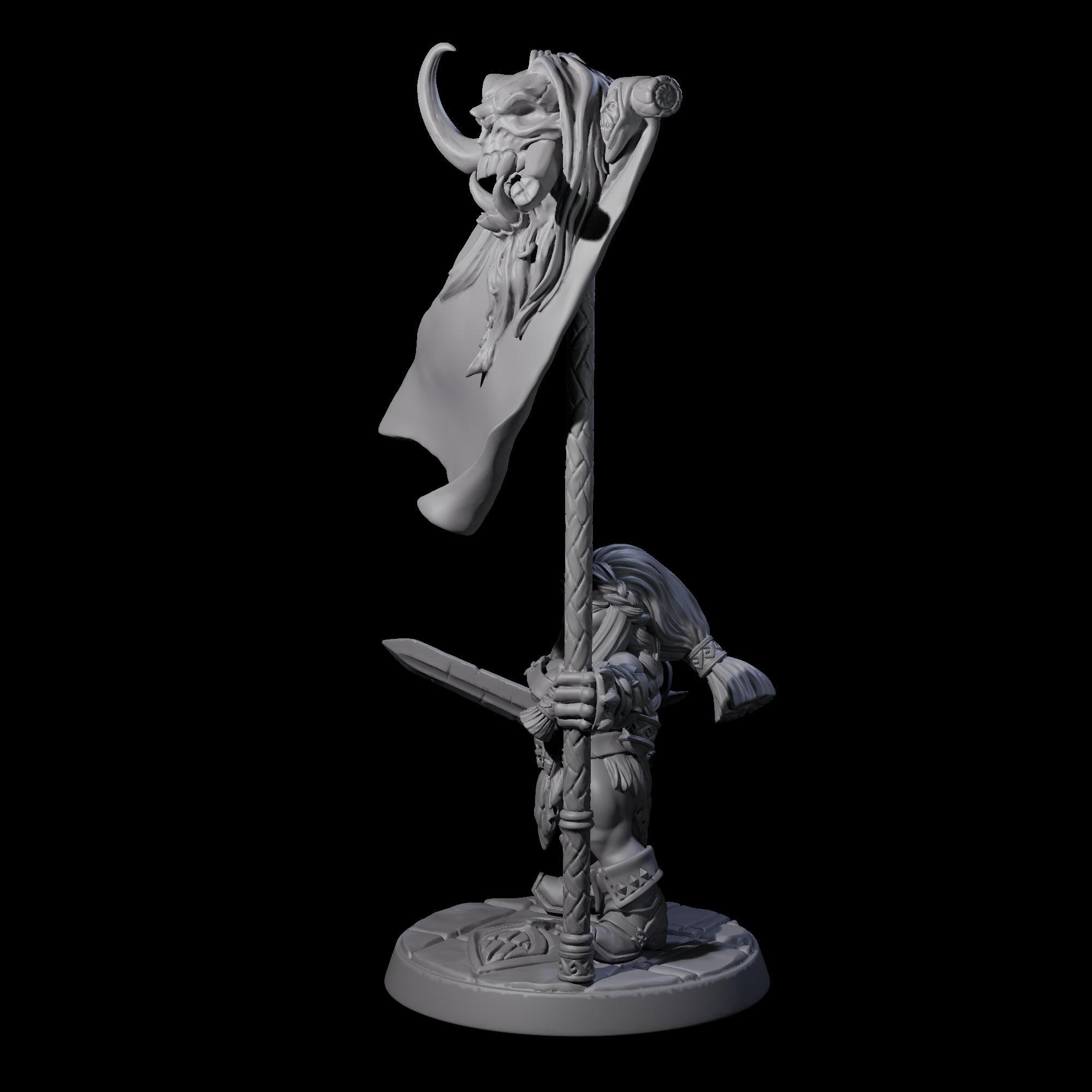 Raging Berserker Dwarf E Miniature for Dungeons and Dragons, Pathfinder or other TTRPGs