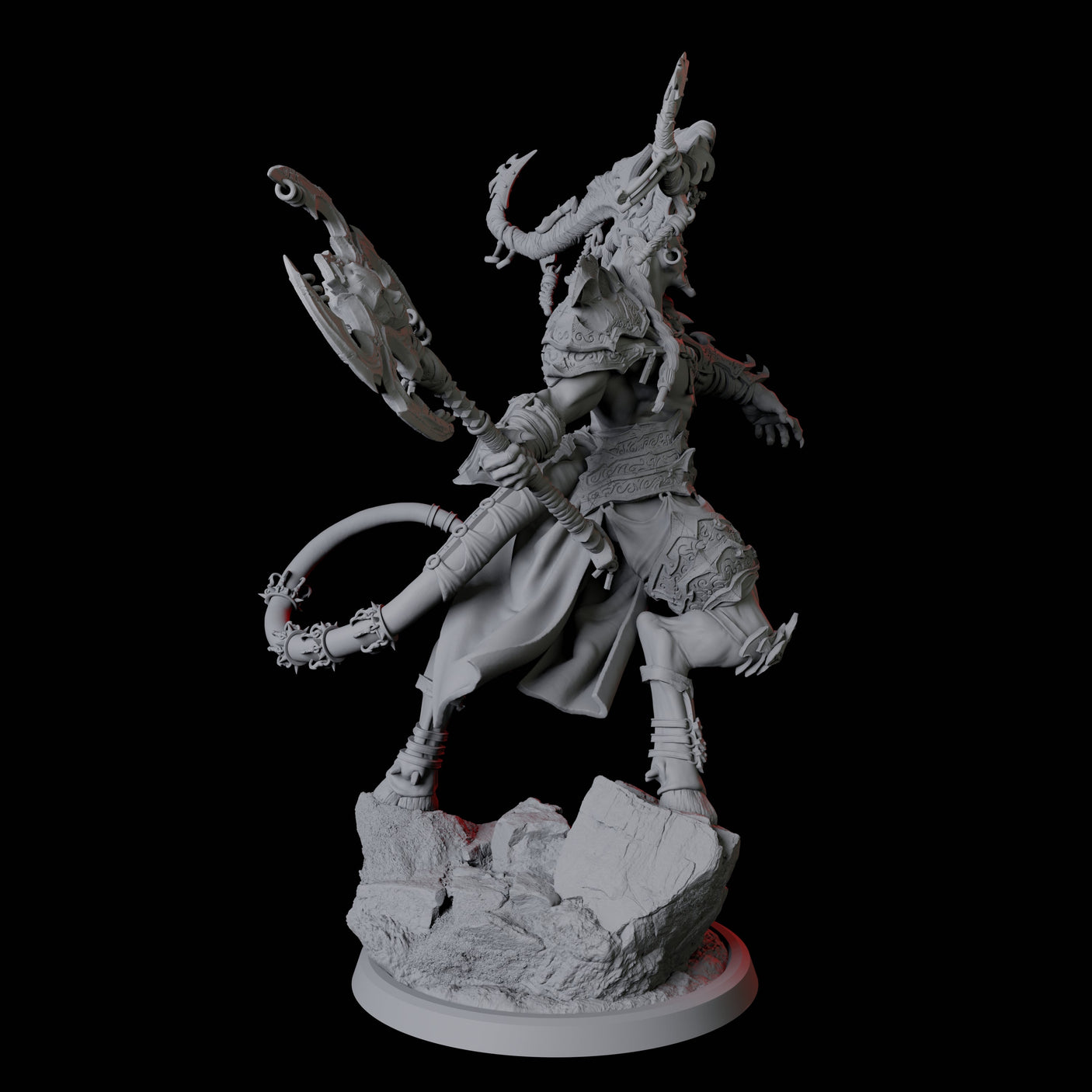 Raging Brimorak C Miniature for Dungeons and Dragons, Pathfinder or other TTRPGs