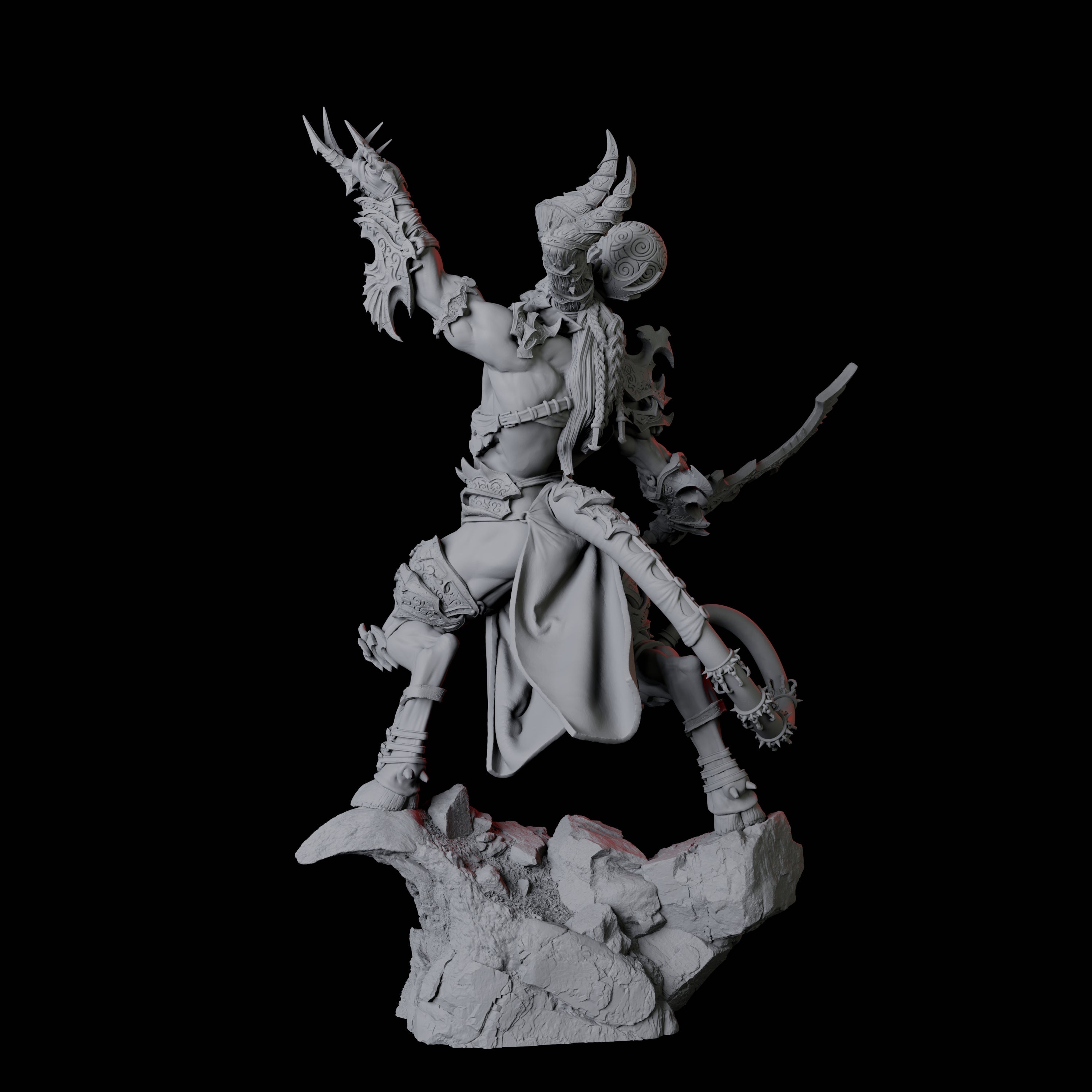 Raging Brimorak D Miniature for Dungeons and Dragons, Pathfinder or other TTRPGs