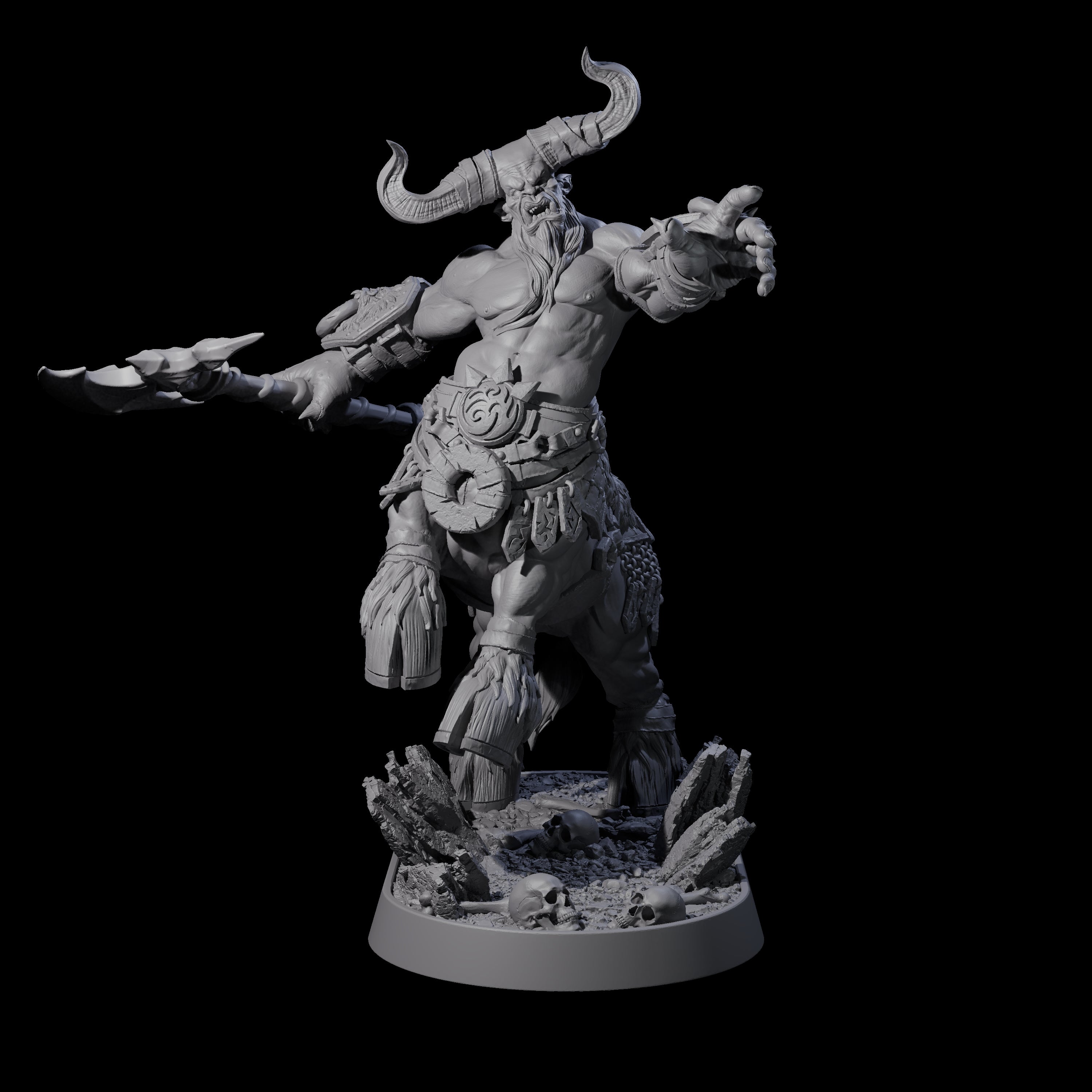 Raging Centaur Herd Miniature for Dungeons and Dragons, Pathfinder or other TTRPGs