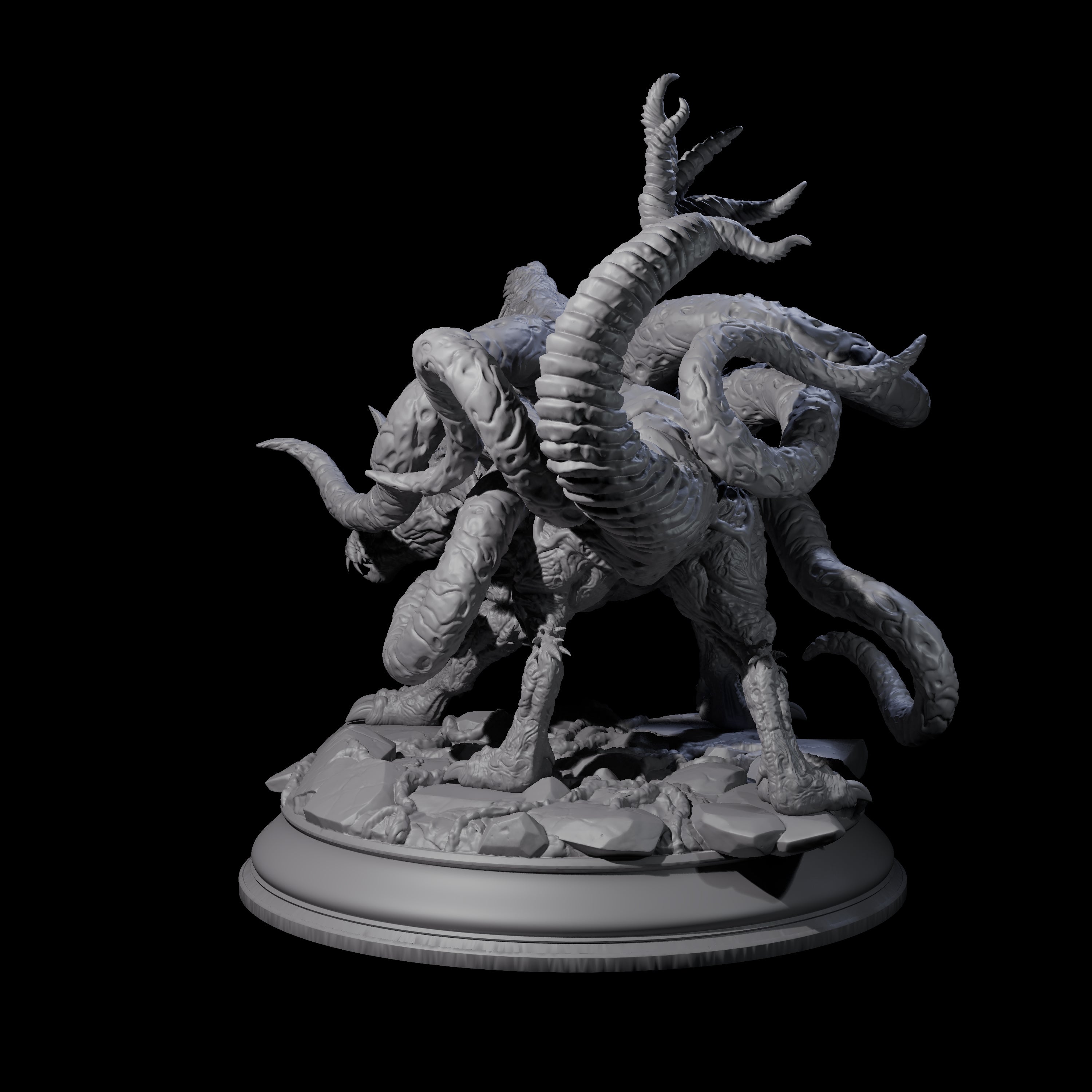 Raging Cerberus Miniature for Dungeons and Dragons, Pathfinder or other TTRPGs