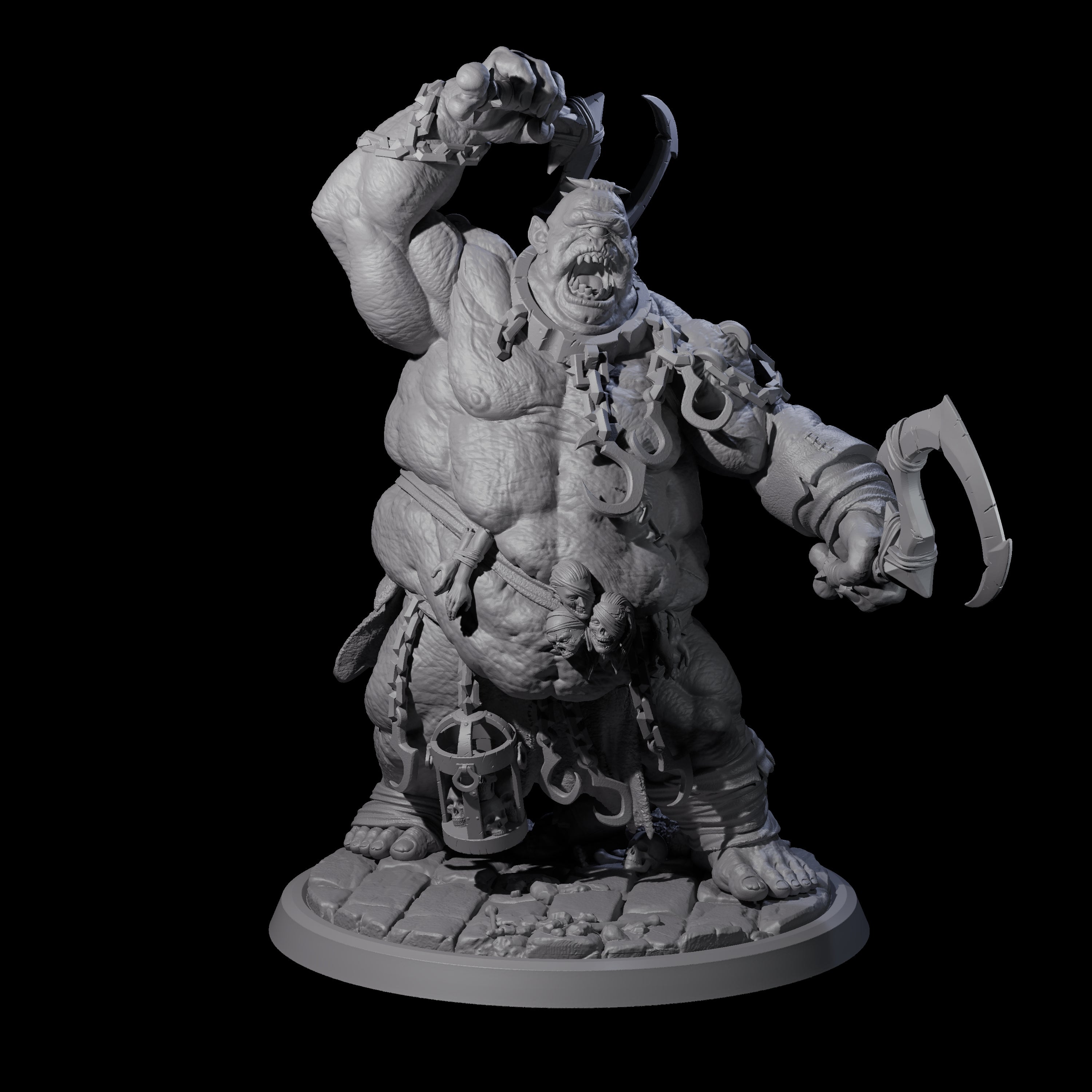 Raging Cyclops A Miniature for Dungeons and Dragons, Pathfinder or other TTRPGs
