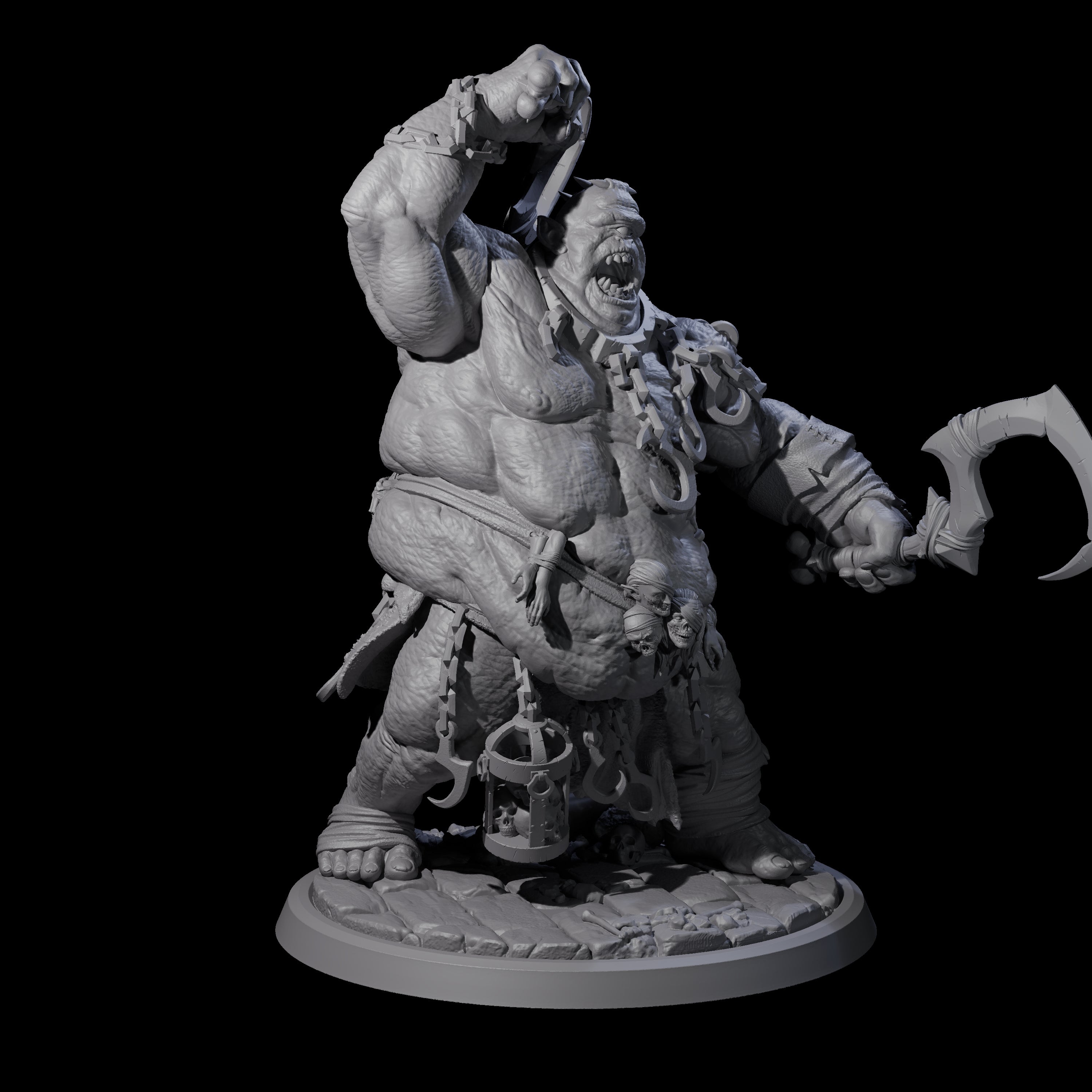 Raging Cyclops A Miniature for Dungeons and Dragons, Pathfinder or other TTRPGs