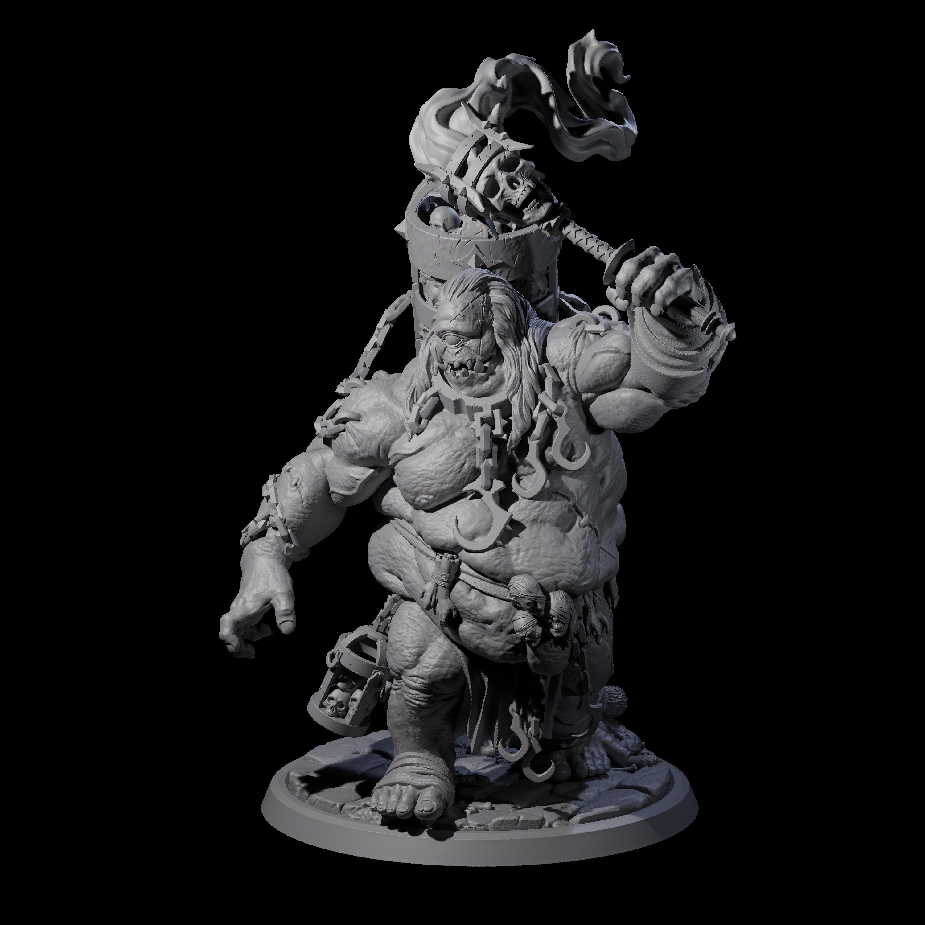 Raging Cyclops B Miniature for Dungeons and Dragons, Pathfinder or other TTRPGs