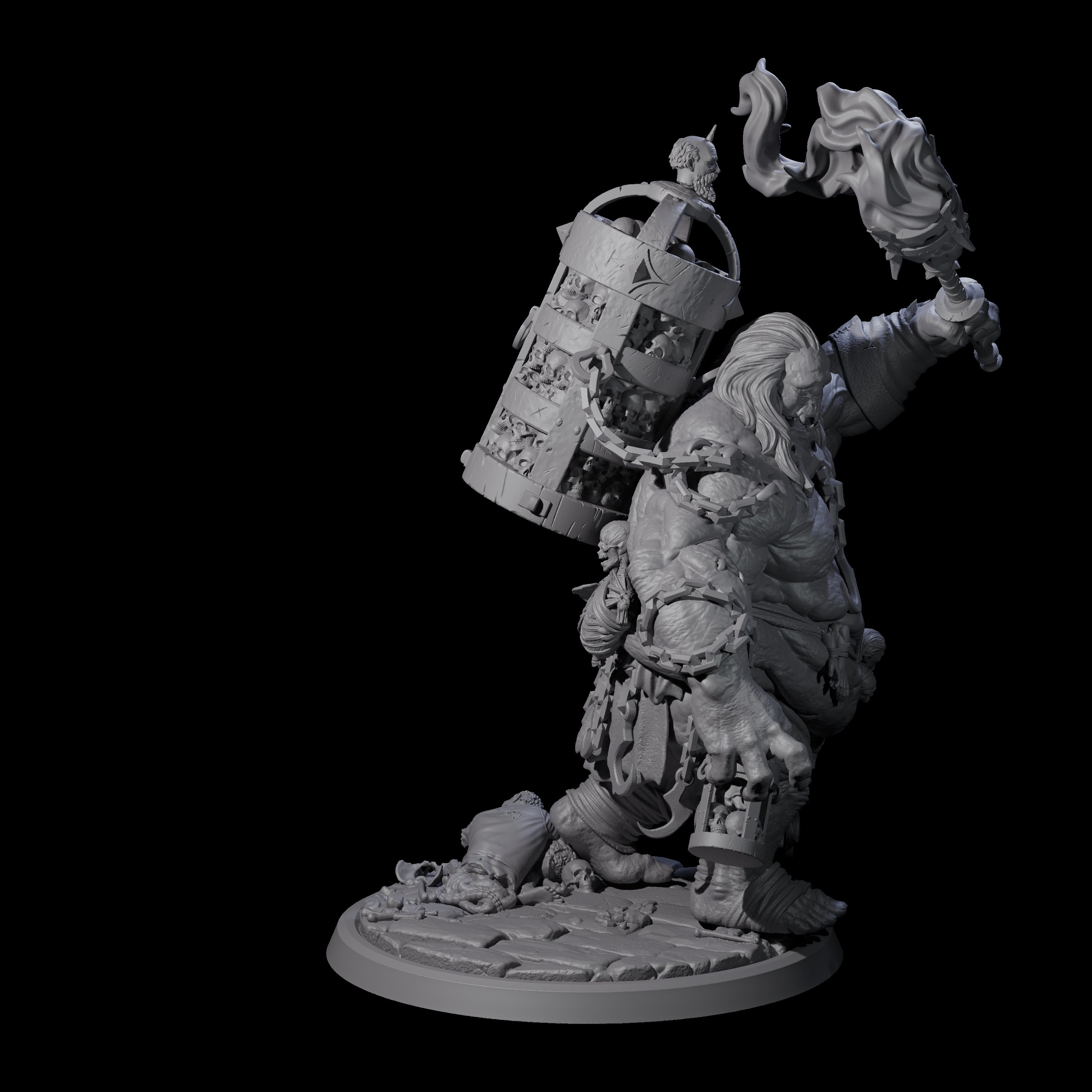 Raging Cyclops B Miniature for Dungeons and Dragons, Pathfinder or other TTRPGs