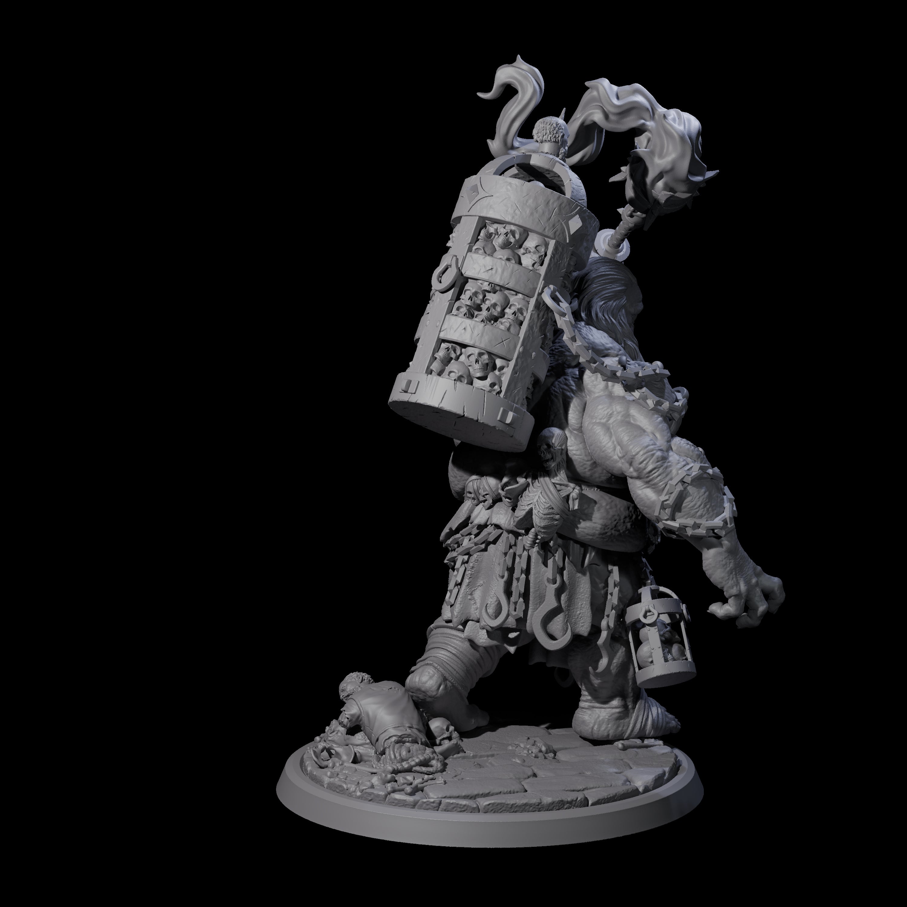 Raging Cyclops B Miniature for Dungeons and Dragons, Pathfinder or other TTRPGs