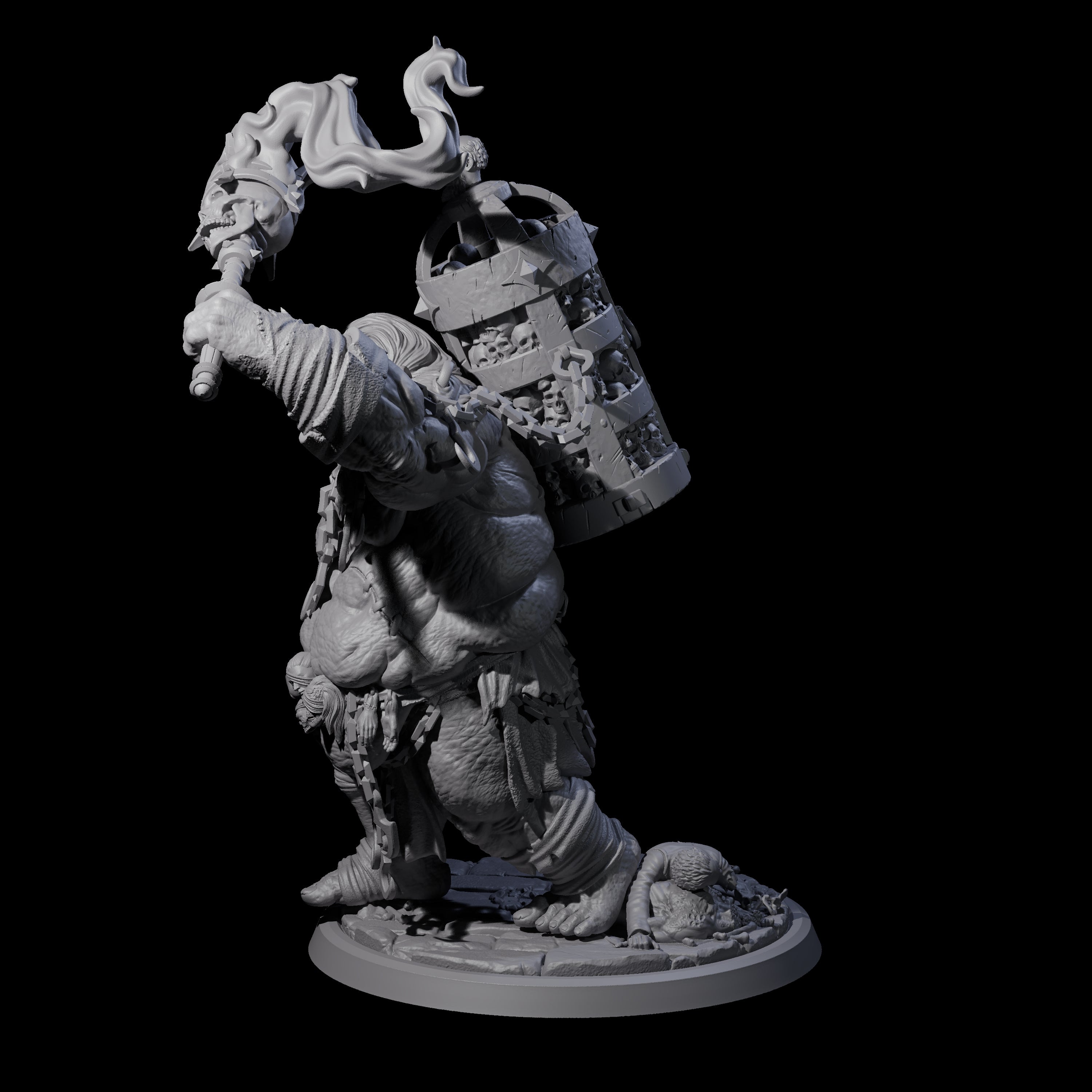 Raging Cyclops B Miniature for Dungeons and Dragons, Pathfinder or other TTRPGs