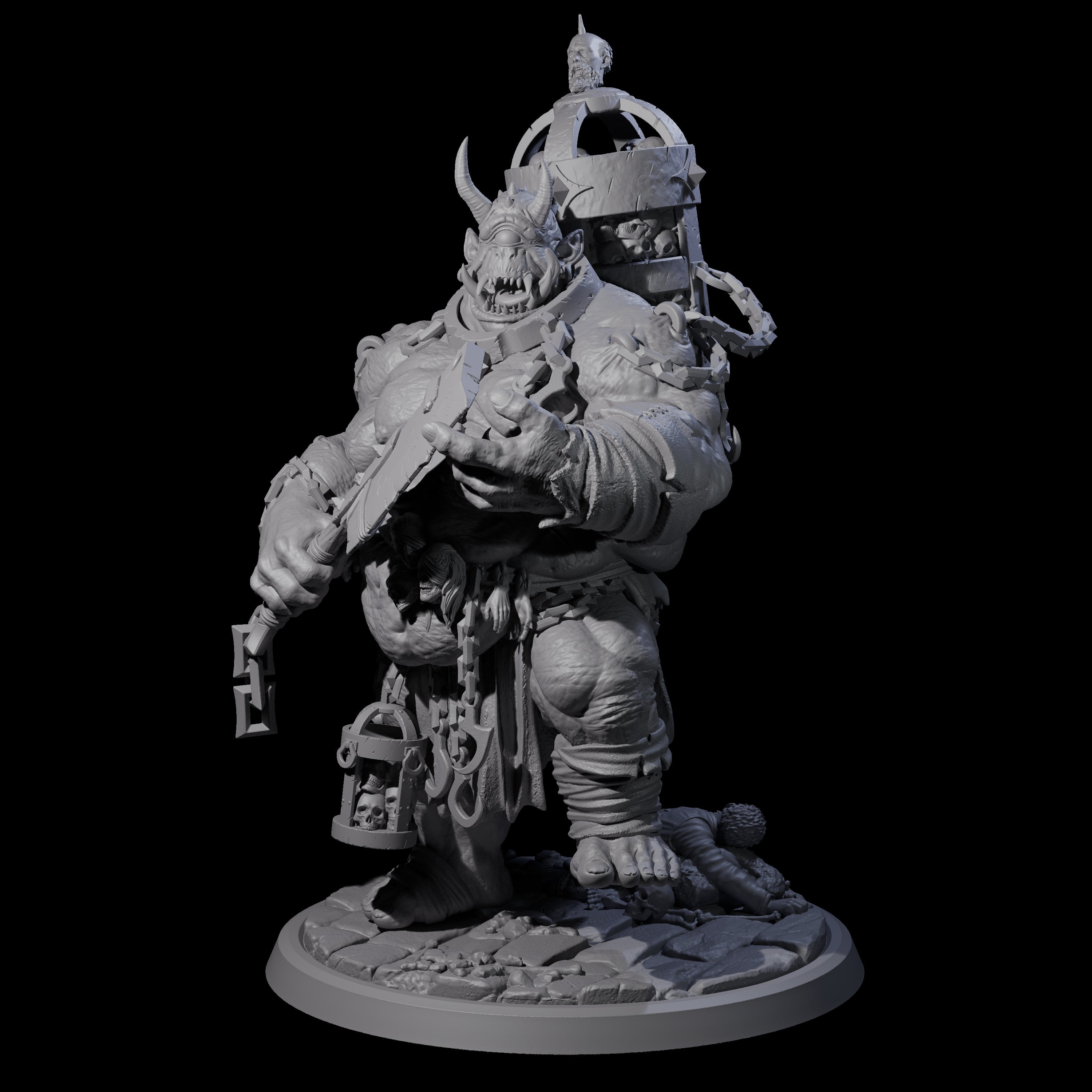 Raging Cyclops C Miniature for Dungeons and Dragons, Pathfinder or other TTRPGs