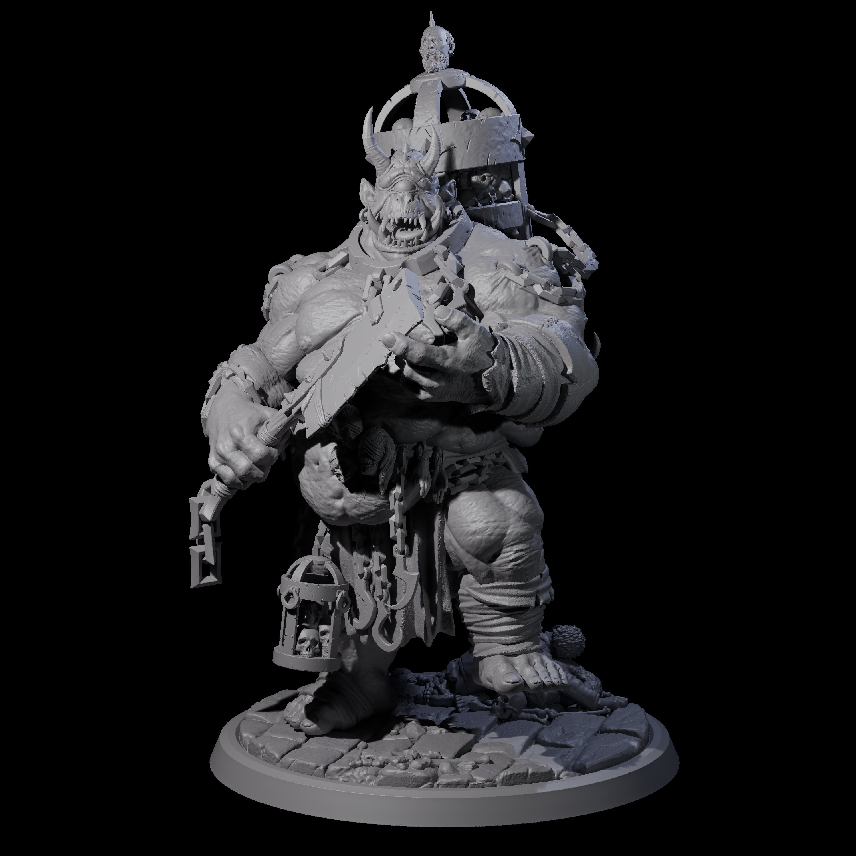 Raging Cyclops C Miniature for Dungeons and Dragons, Pathfinder or other TTRPGs