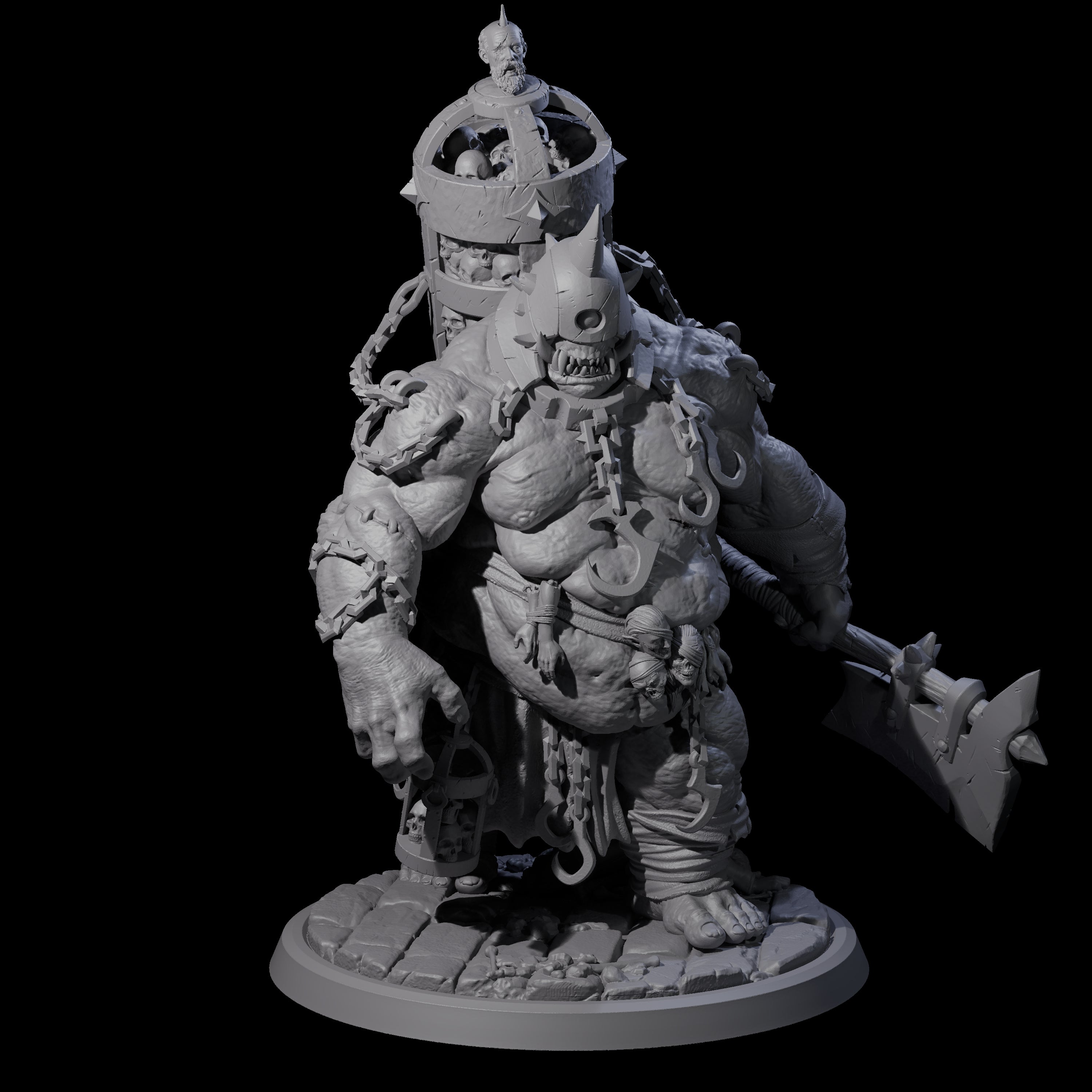 Raging Cyclops D Miniature for Dungeons and Dragons, Pathfinder or other TTRPGs