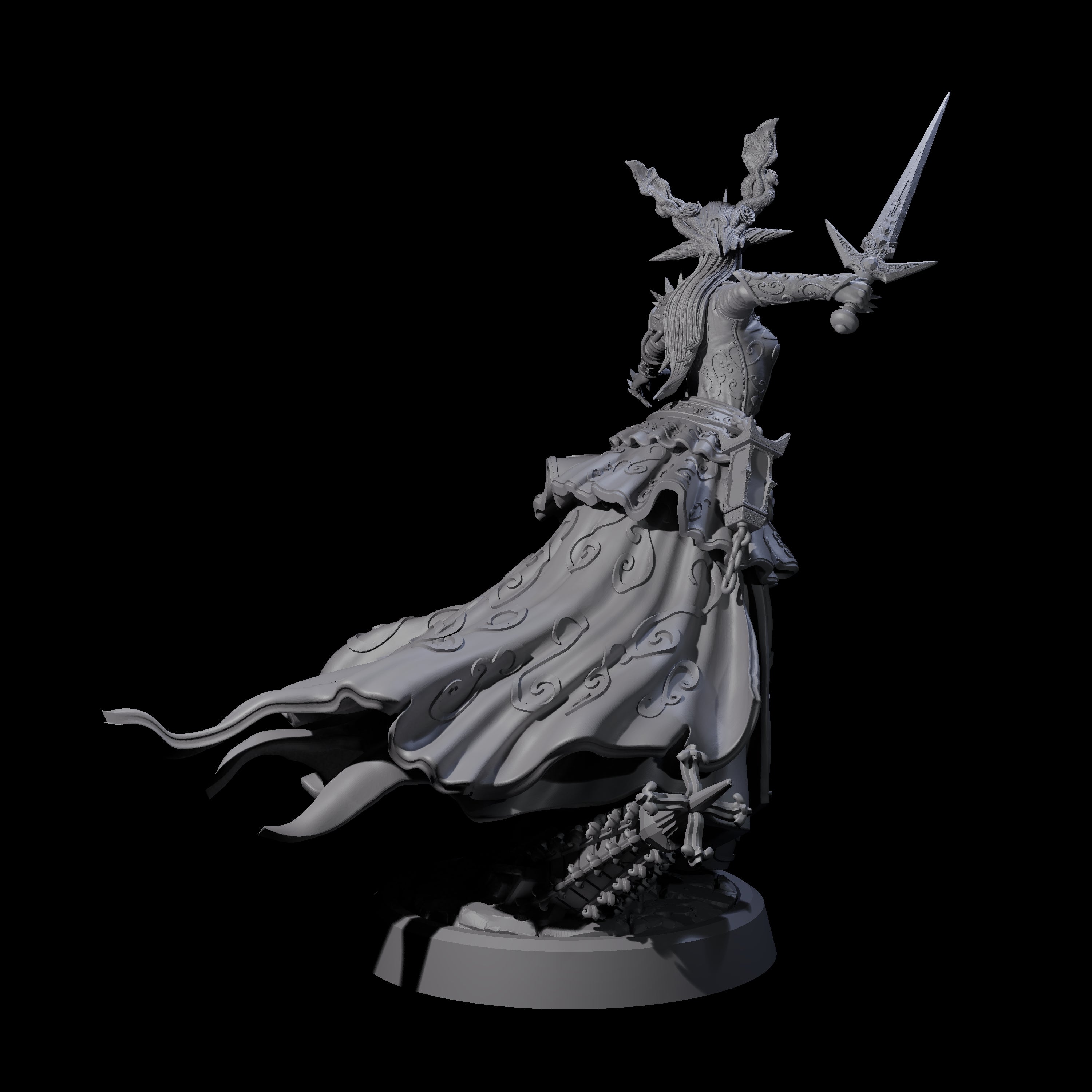 Raging Warblade Succubus A Miniature for Dungeons and Dragons, Pathfinder or other TTRPGs