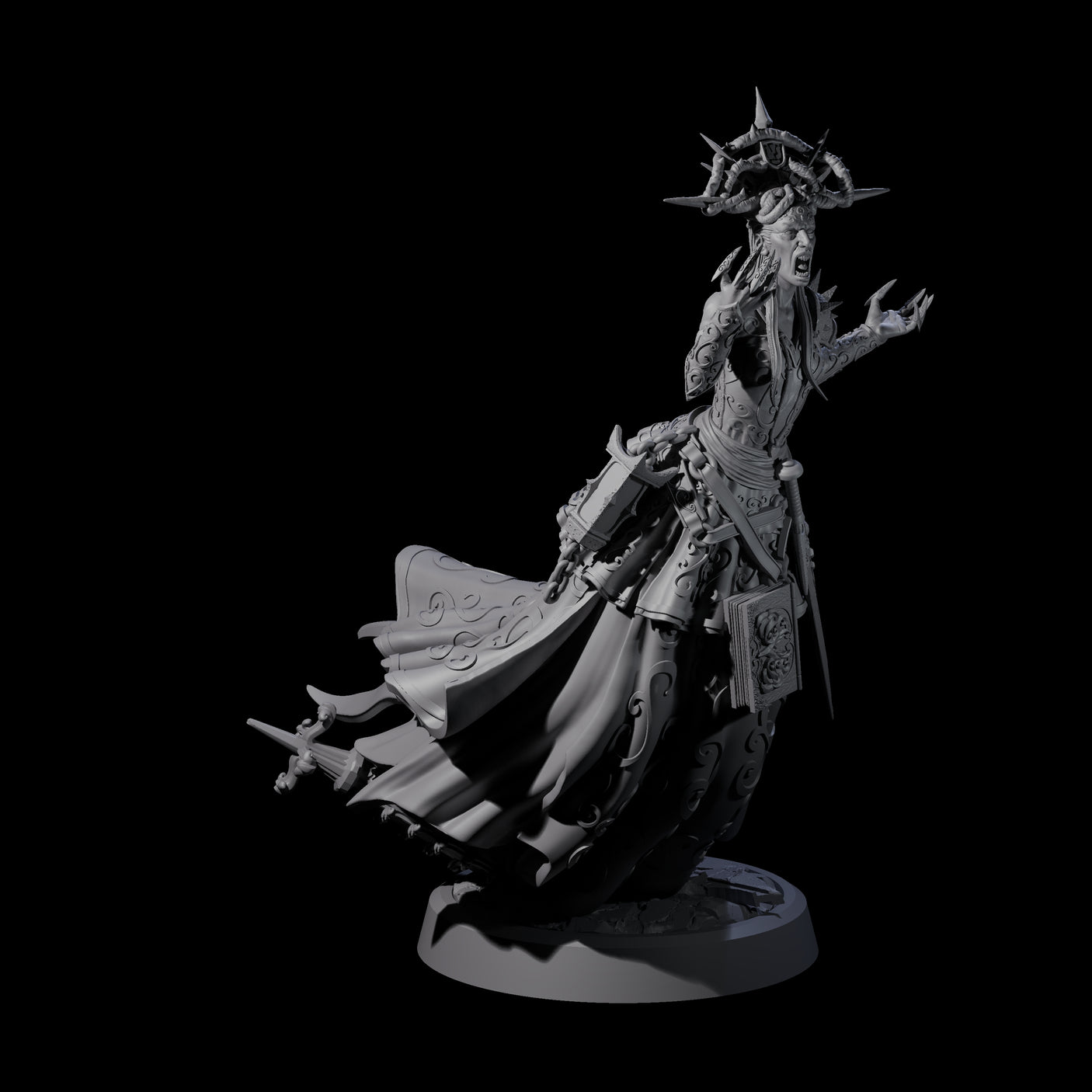 Raging Warblade Succubus B Miniature for Dungeons and Dragons, Pathfinder or other TTRPGs