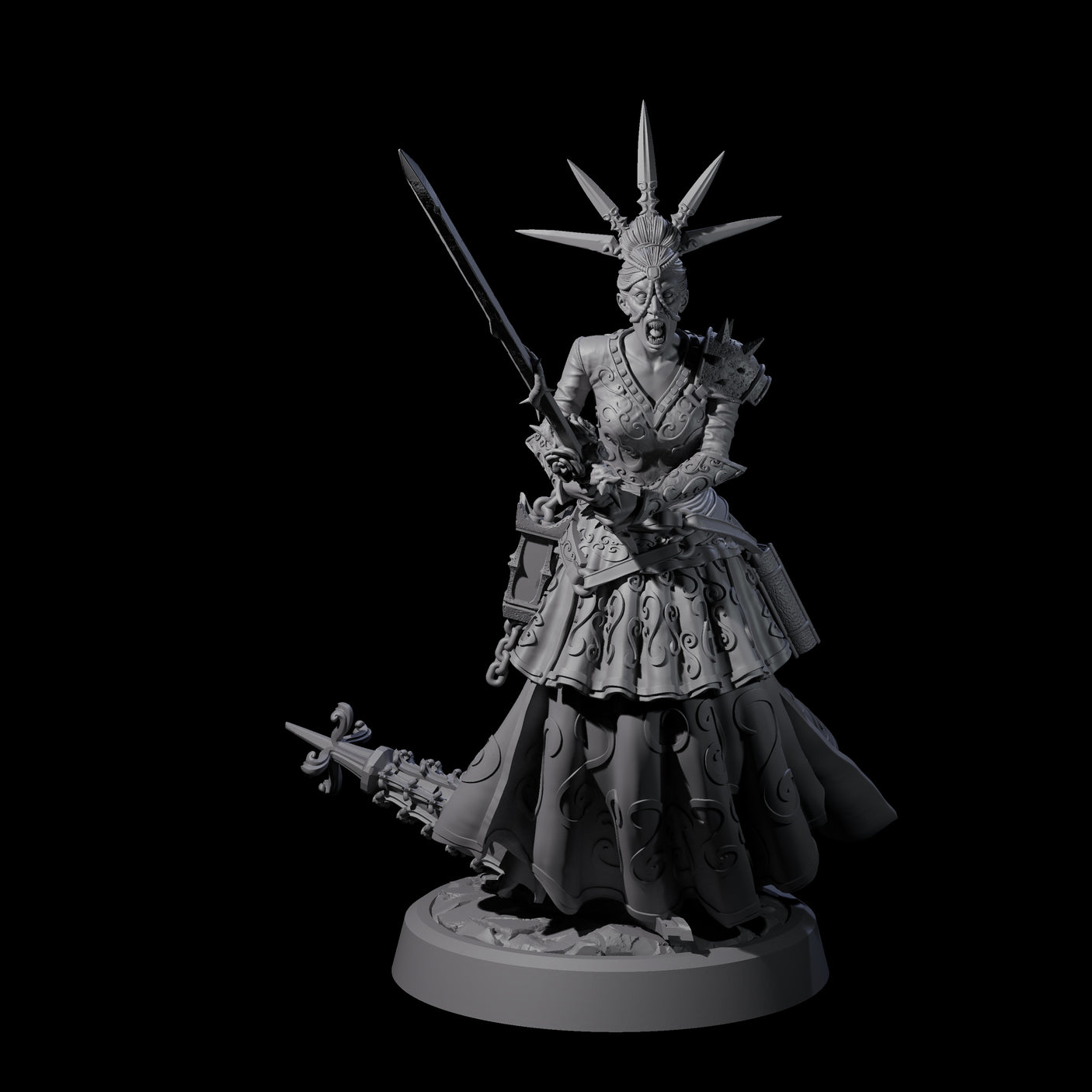 Raging Warblade Succubus C Miniature for Dungeons and Dragons, Pathfinder or other TTRPGs
